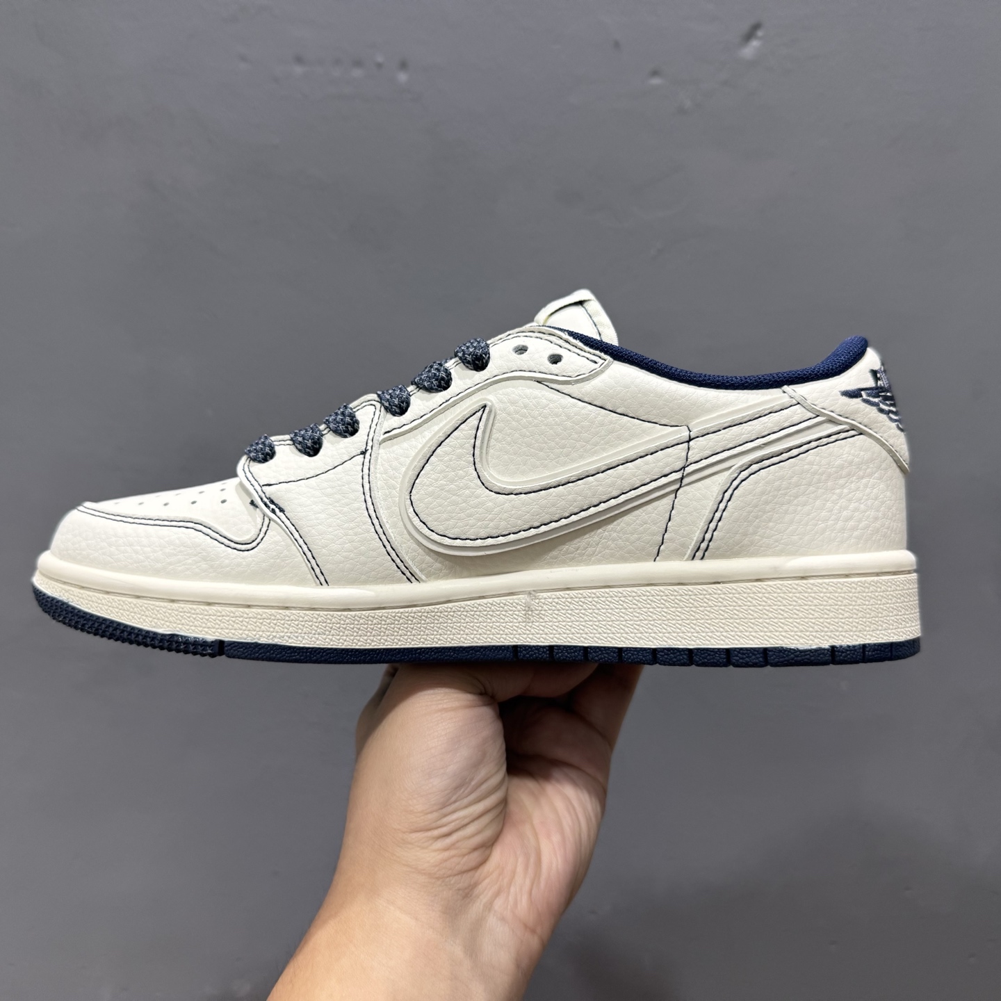 Travis Scott x Fragment Design × Air Jordan 1 Low SP AJ1 斯图 西联名 灰线火焰 低帮文化休闲板鞋 ZH2598-230
