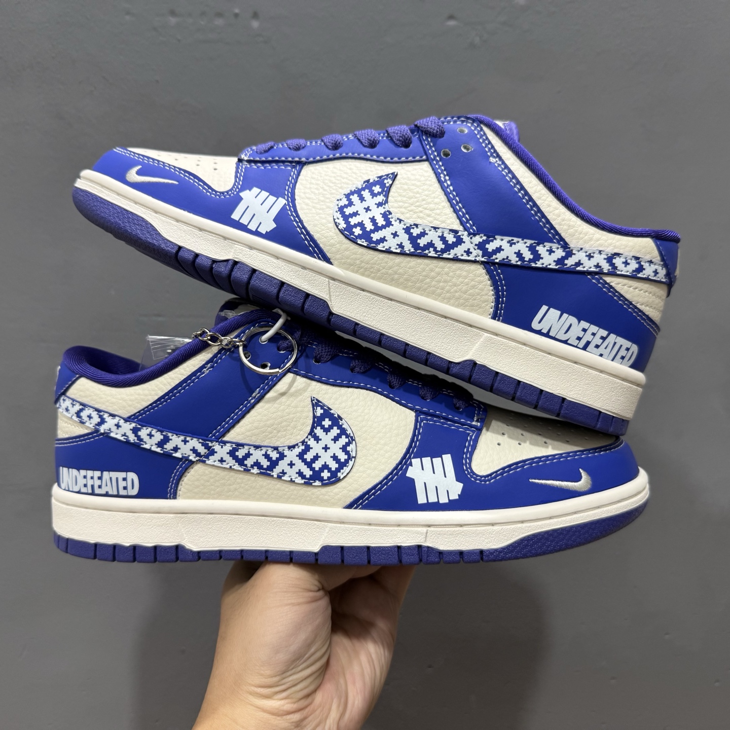 280 XC版 Nike SB Dunk Low UN系列 马赛克蓝勾 周年高端定制 低帮休闲板鞋 KK1333-045