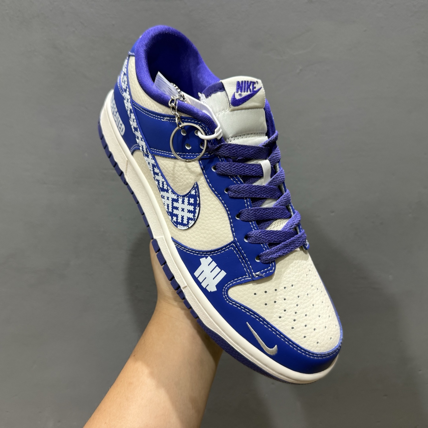 280 XC版 Nike SB Dunk Low UN系列 马赛克蓝勾 周年高端定制 低帮休闲板鞋 KK1333-045