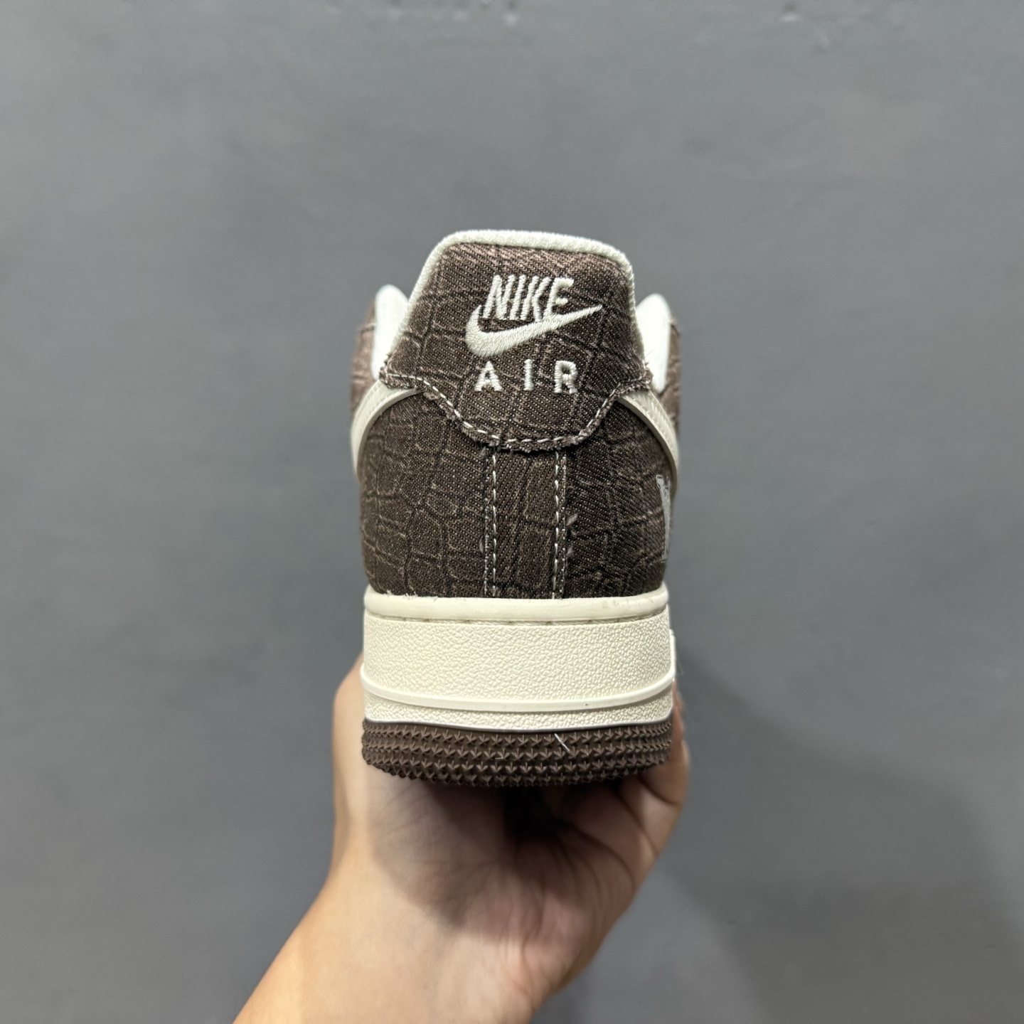 独家实拍Nike Air Force 1‘07 Low Supreme联名 双拼灰绿抽绳 空军一号低帮休闲板鞋 DM6868-070