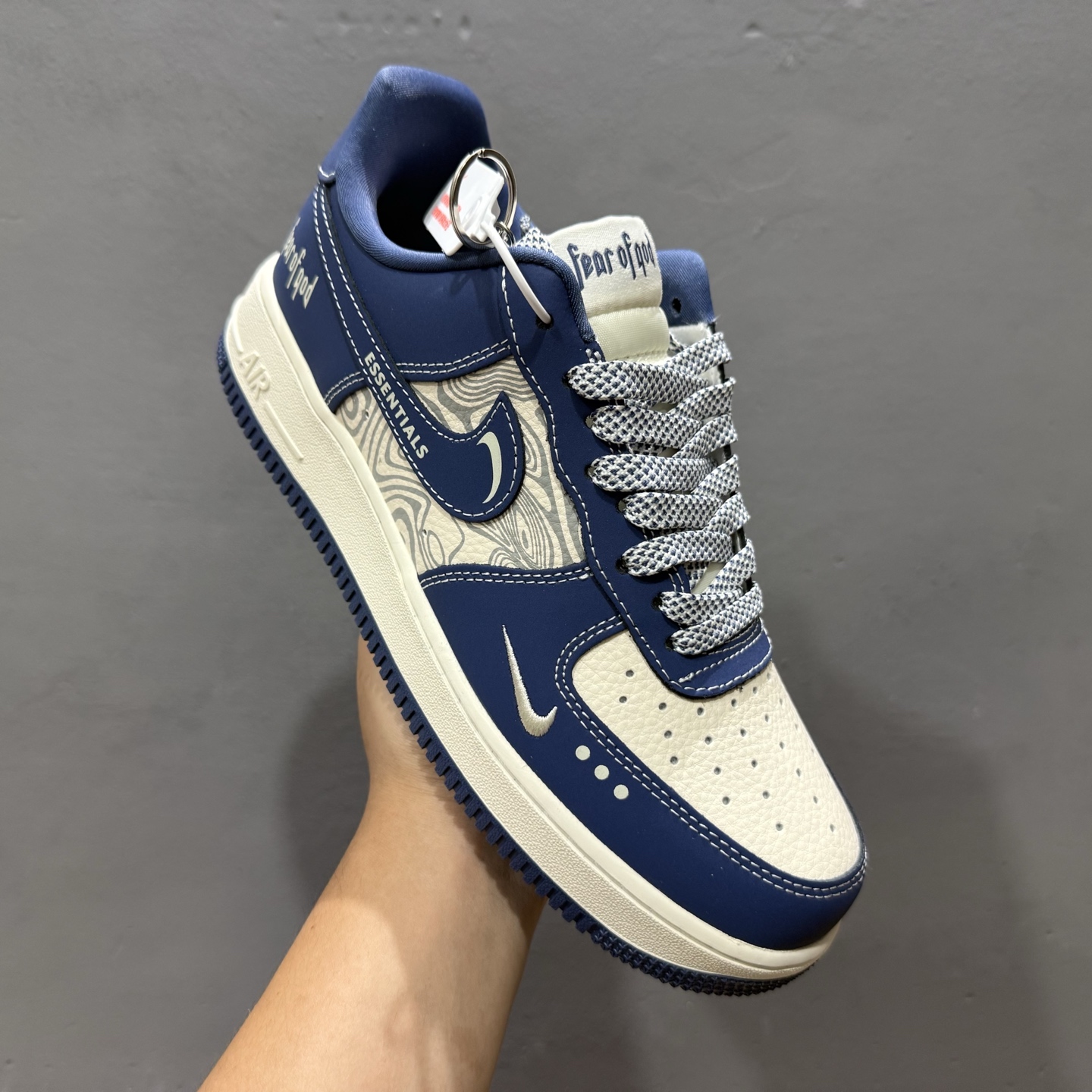 Nike Air Force 1'07 Low FOG联名 米蓝波纹 空军一号低帮休闲板鞋 KK1988-079