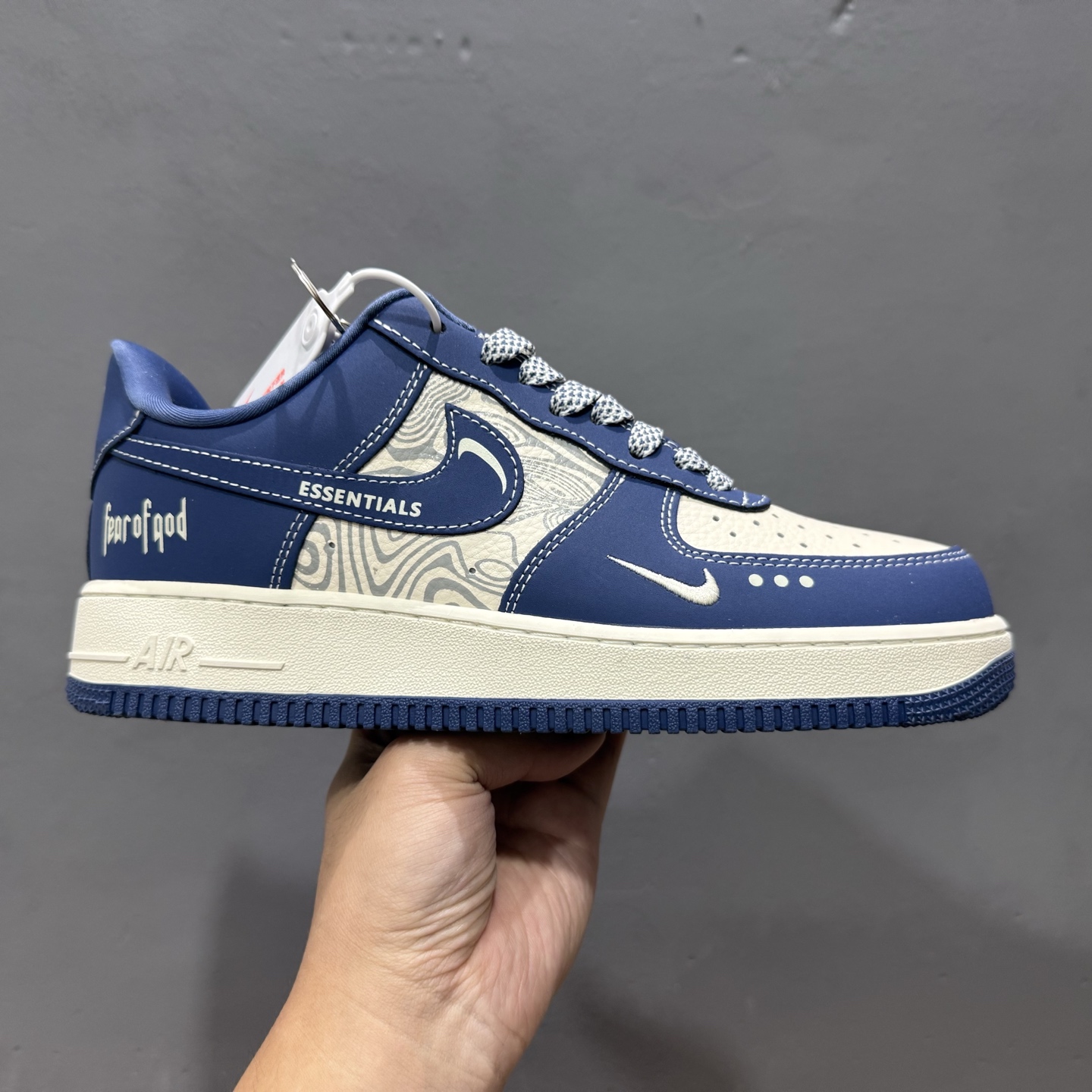 Nike Air Force 1’07 Low FOG联名 米蓝波纹 空军一号低帮休闲板鞋 KK1988-079