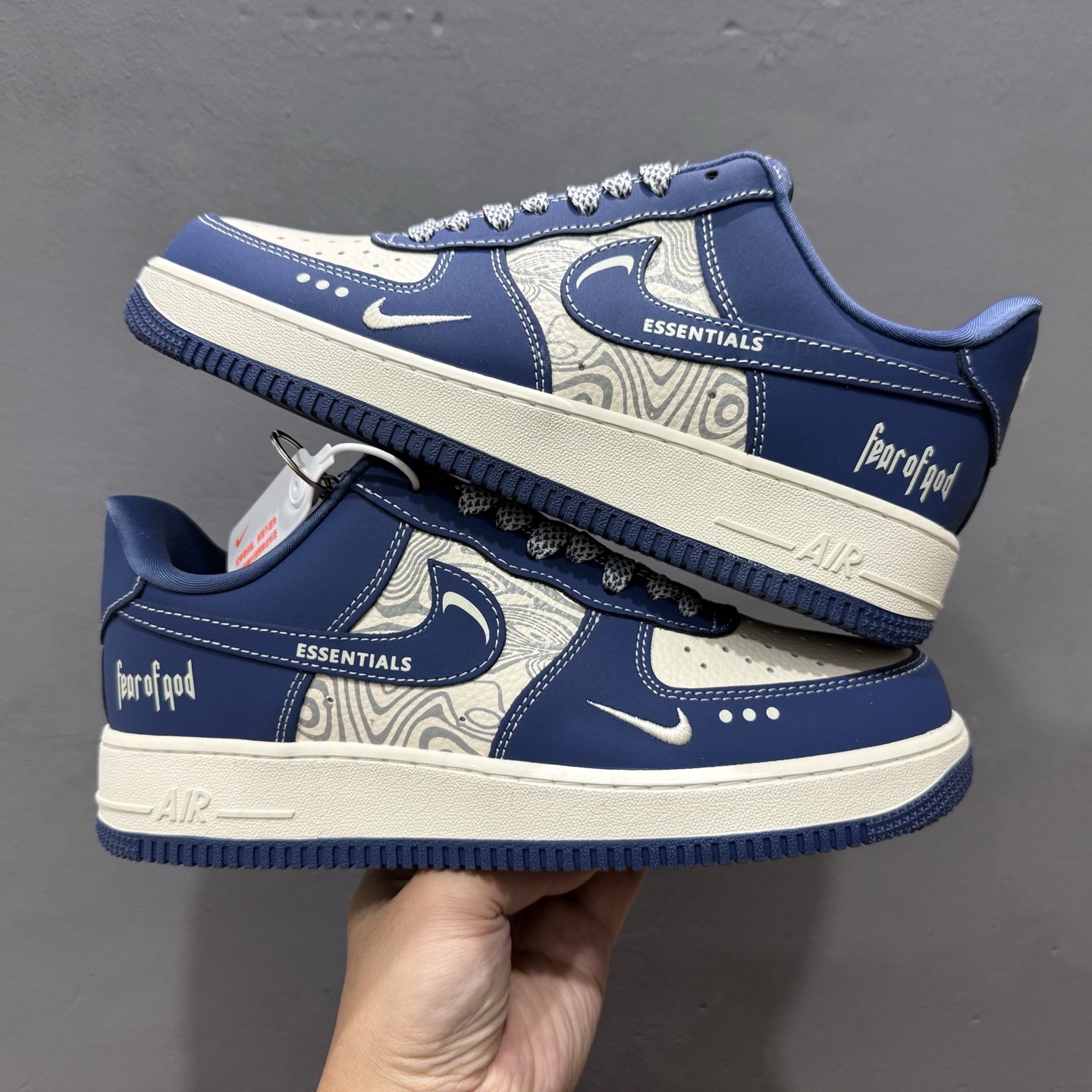 Nike Air Force 1'07 Low FOG联名 米蓝波纹 空军一号低帮休闲板鞋 KK1988-079