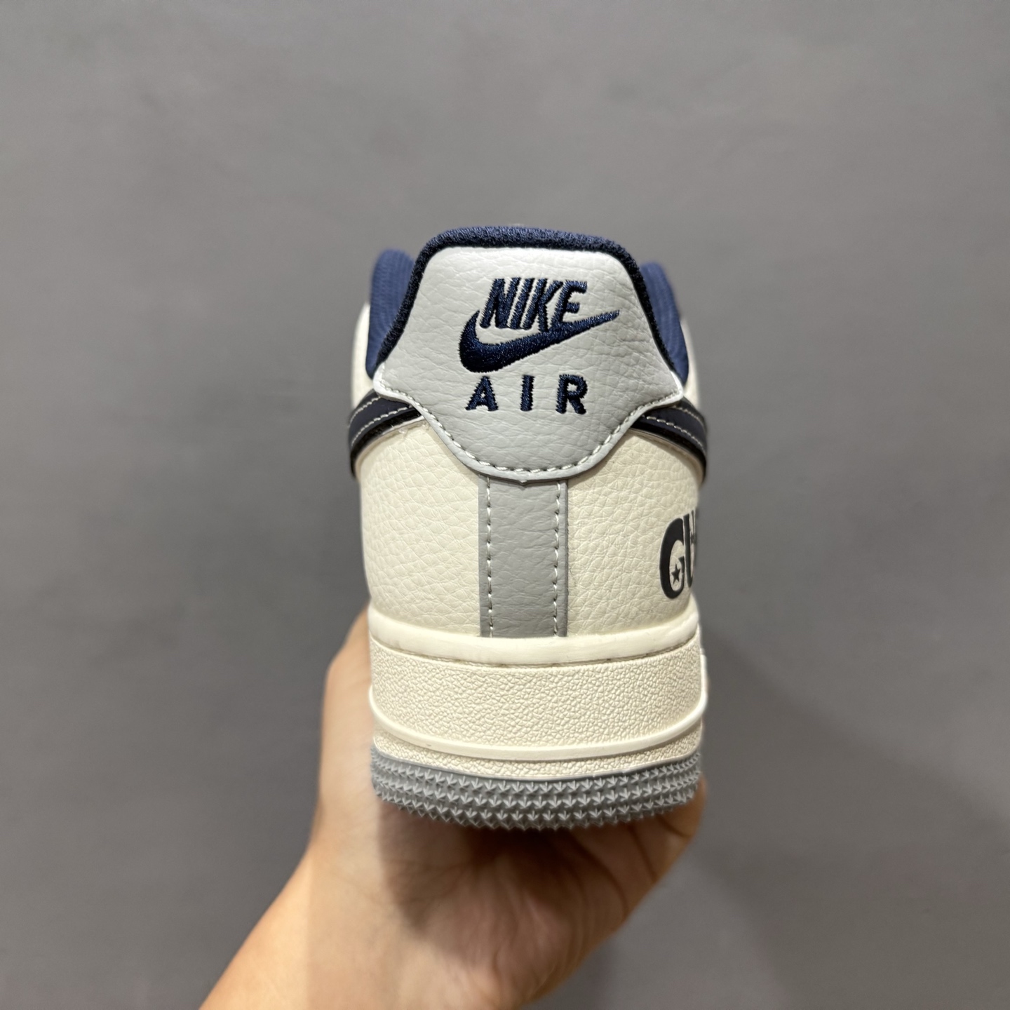独家实拍Nike Air Force 1‘07 Low 古驰联名 灰蓝勾 空军一号低帮休闲板鞋 XS1958-543