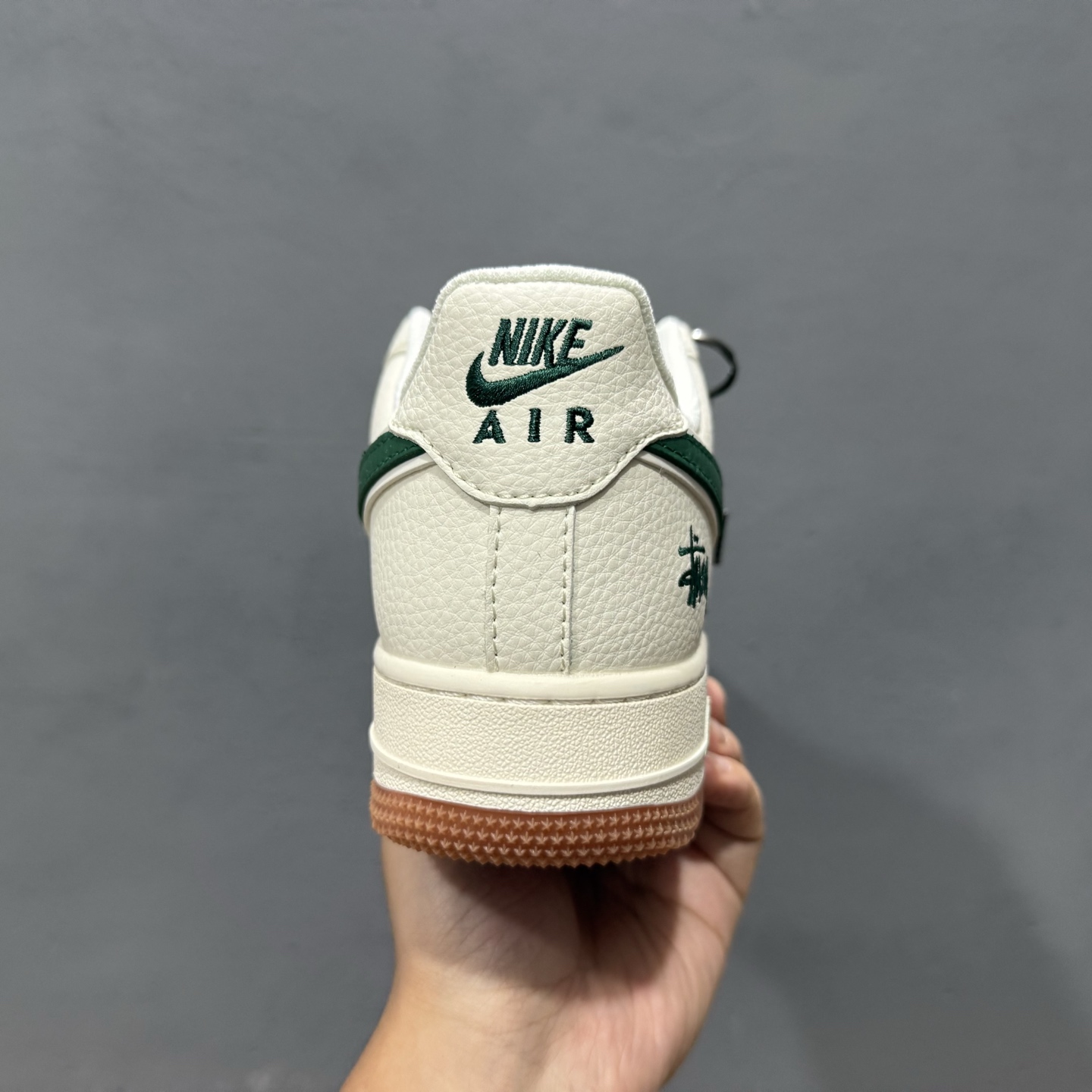 独家实拍Nike Air Force 1‘07 Low 斯图西联名 绿勾生胶 空军一号低帮休闲板鞋 XX3168-138