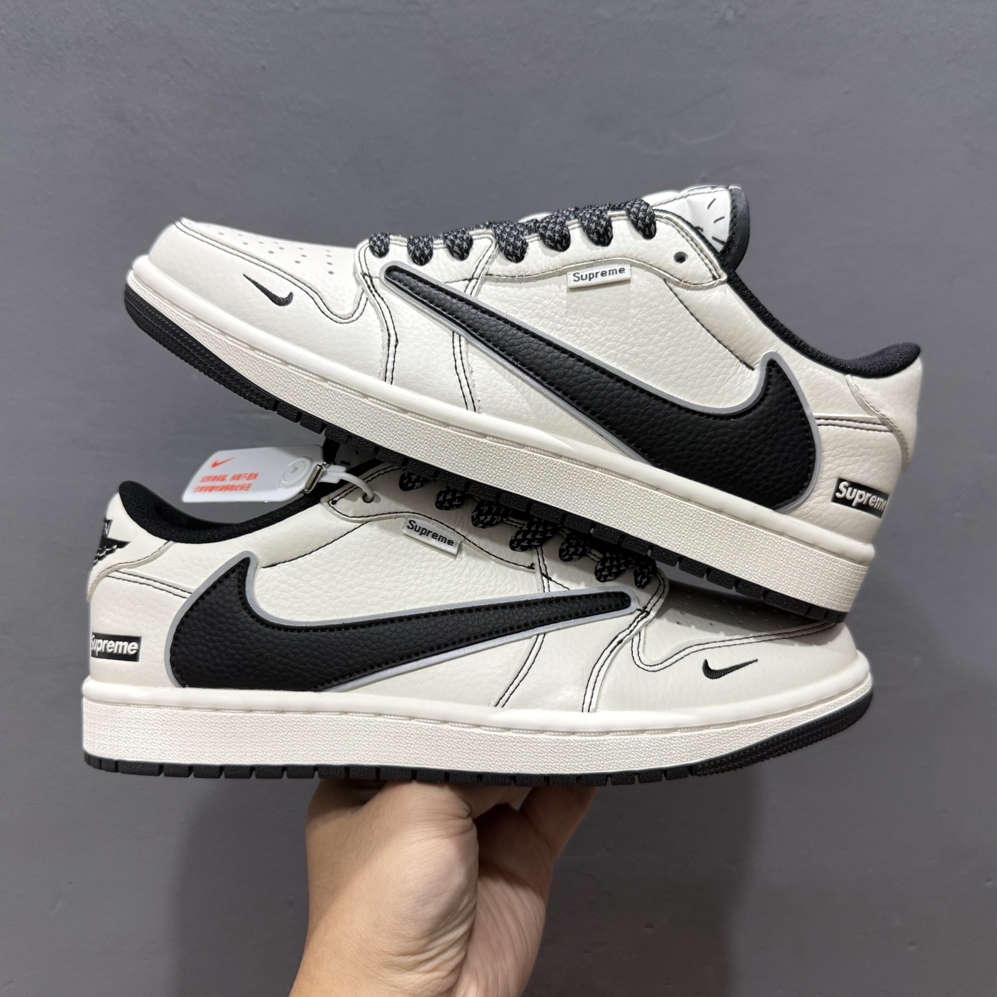 Travis Scott x Fragment Design x Air Jordan 1 Low SP AJ1联名款 低帮文化休闲板鞋 DH0223-311