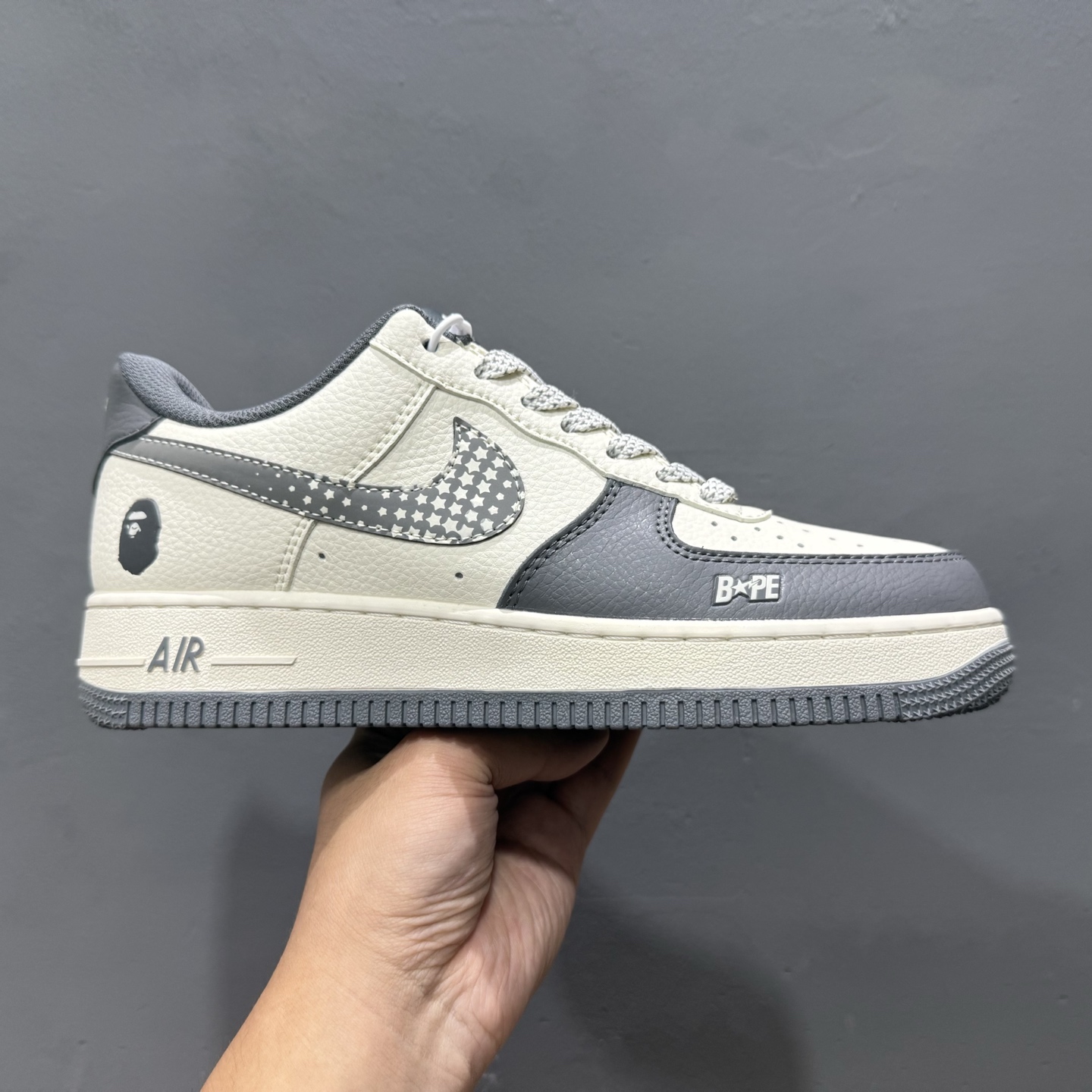 Nike Air Force 1’07 Low Bape联名 星星勾 空军一号低帮休闲板鞋 XS1958-570