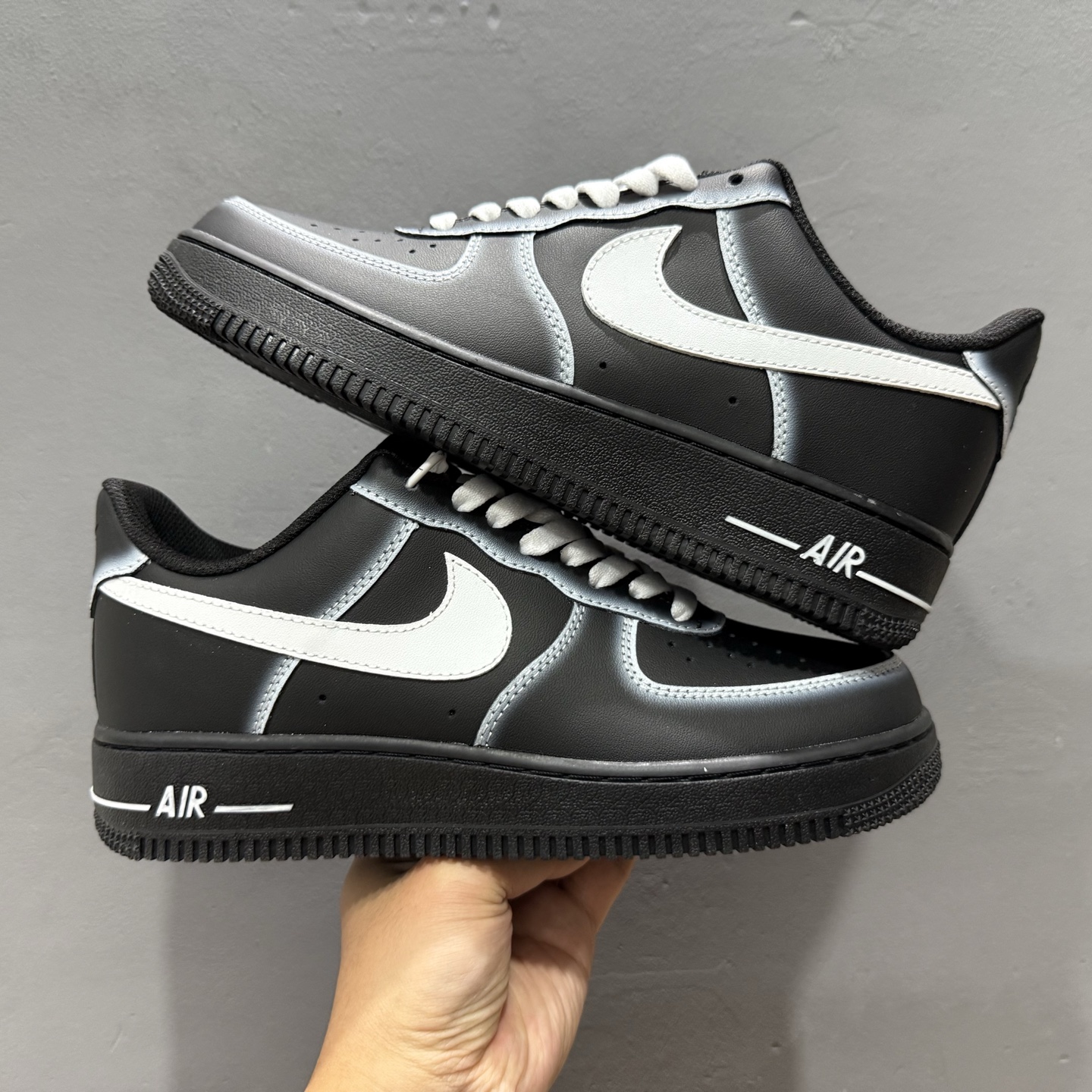 独家实拍Nike Air Force 1‘07 Low 暗夜幽灵 空军一号低帮休闲板鞋 DD8959-001