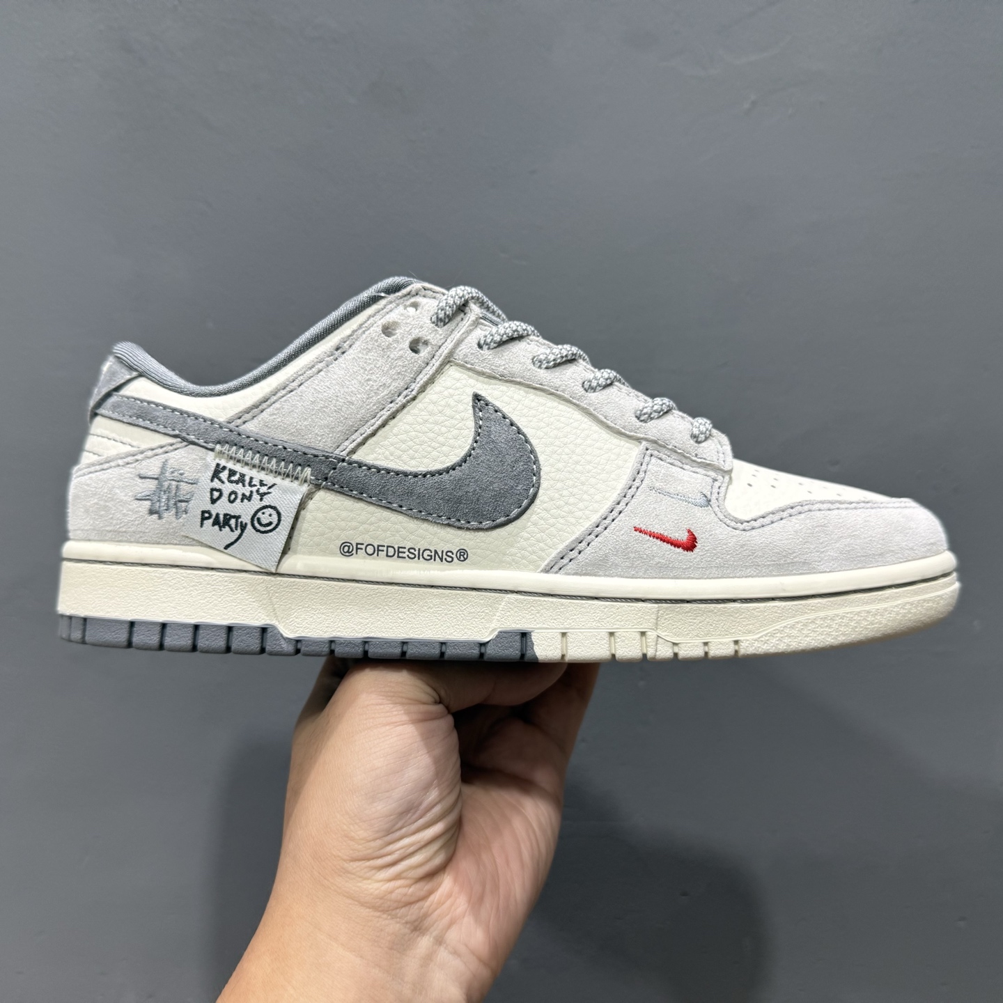 280 独家实拍Nike SB Dunk Low 斯图西系列 贴布灰勾 周年高端定制 低帮休闲板鞋 YX5066-296