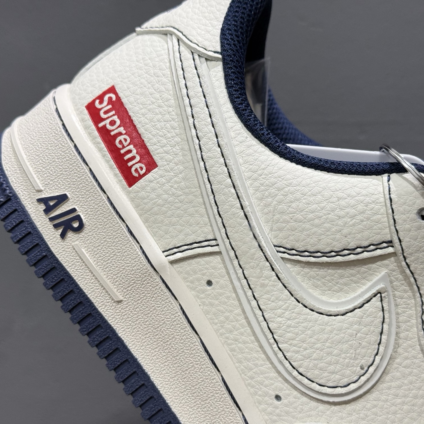 Nike Air Force 1'07 Low Supreme联名 黑线蓝底 空军一号低帮休闲板鞋 HH7518-074