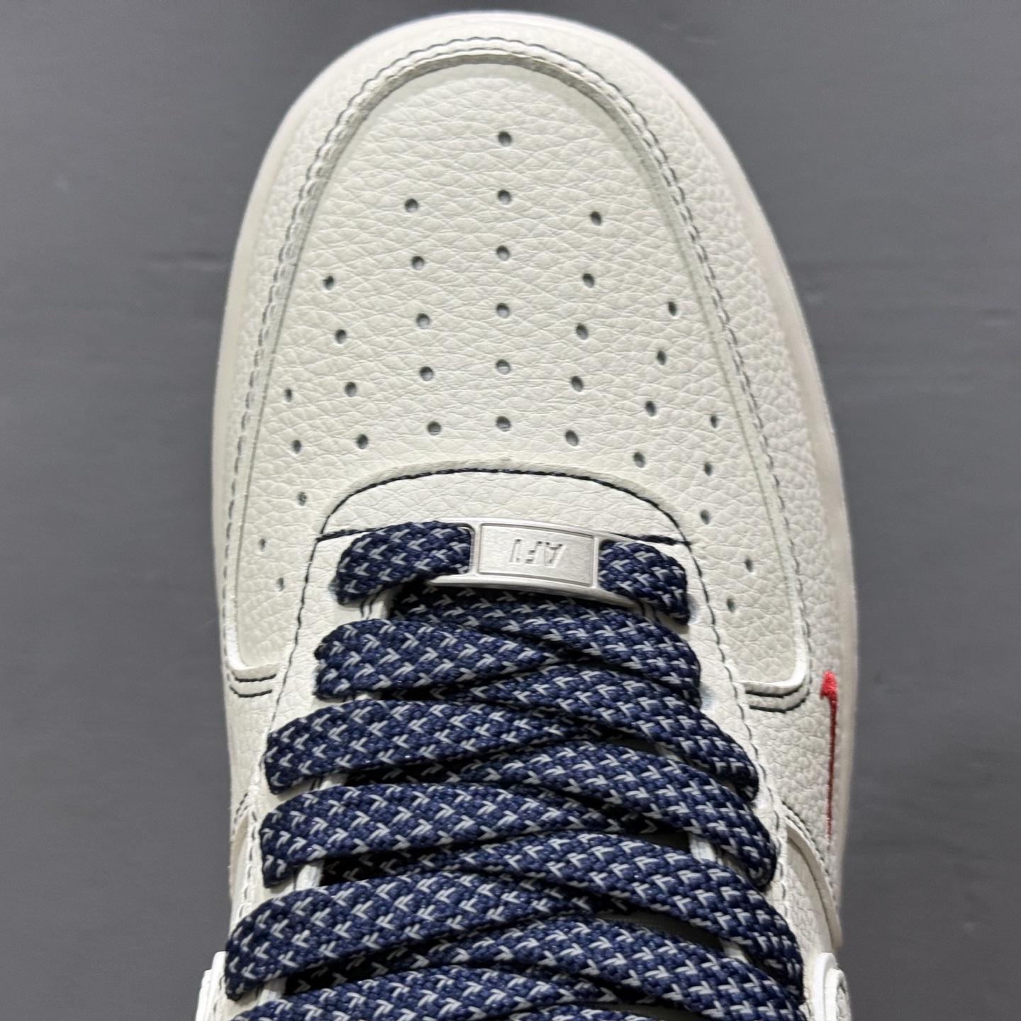 Nike Air Force 1'07 Low Supreme联名 黑线蓝底 空军一号低帮休闲板鞋 HH7518-074