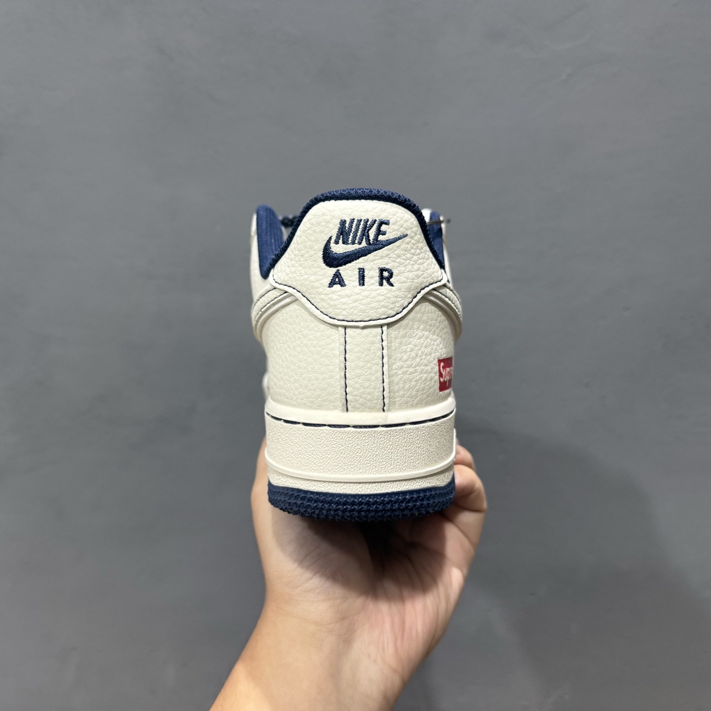 Nike Air Force 1'07 Low Supreme联名 黑线蓝底 空军一号低帮休闲板鞋 HH7518-074