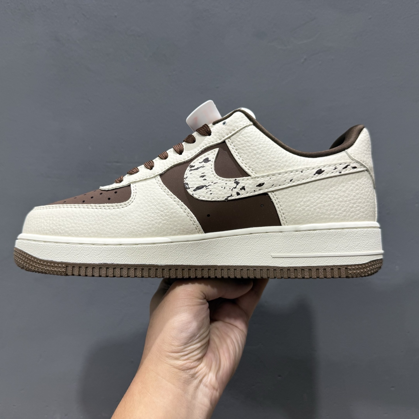 Nike Air Force 1'07 Low Bape联名 米棕涂鸦勾 空军一号低帮休闲板鞋 DF0188-061