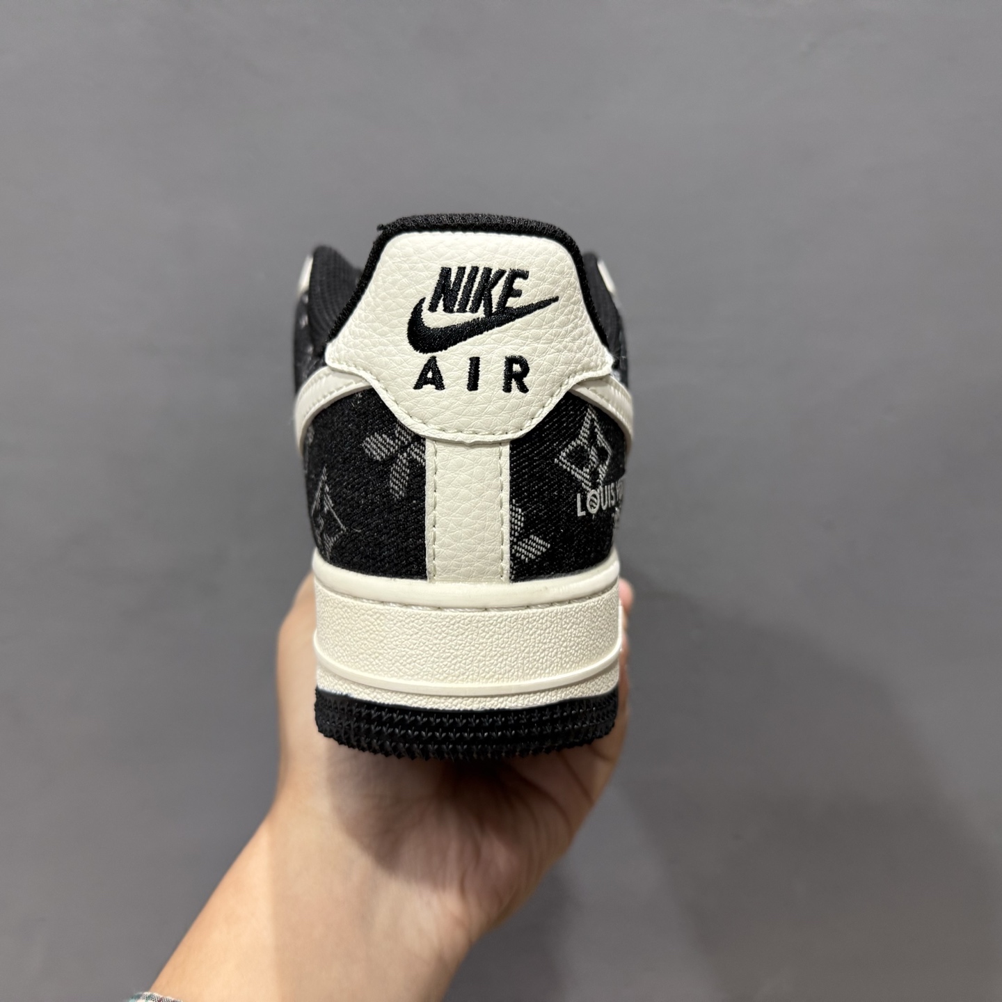 260 独家实拍Nike Air Force 1‘07 Low LV联名 双拼印花牛仔 空军一号低帮休闲板鞋 YX5066-317