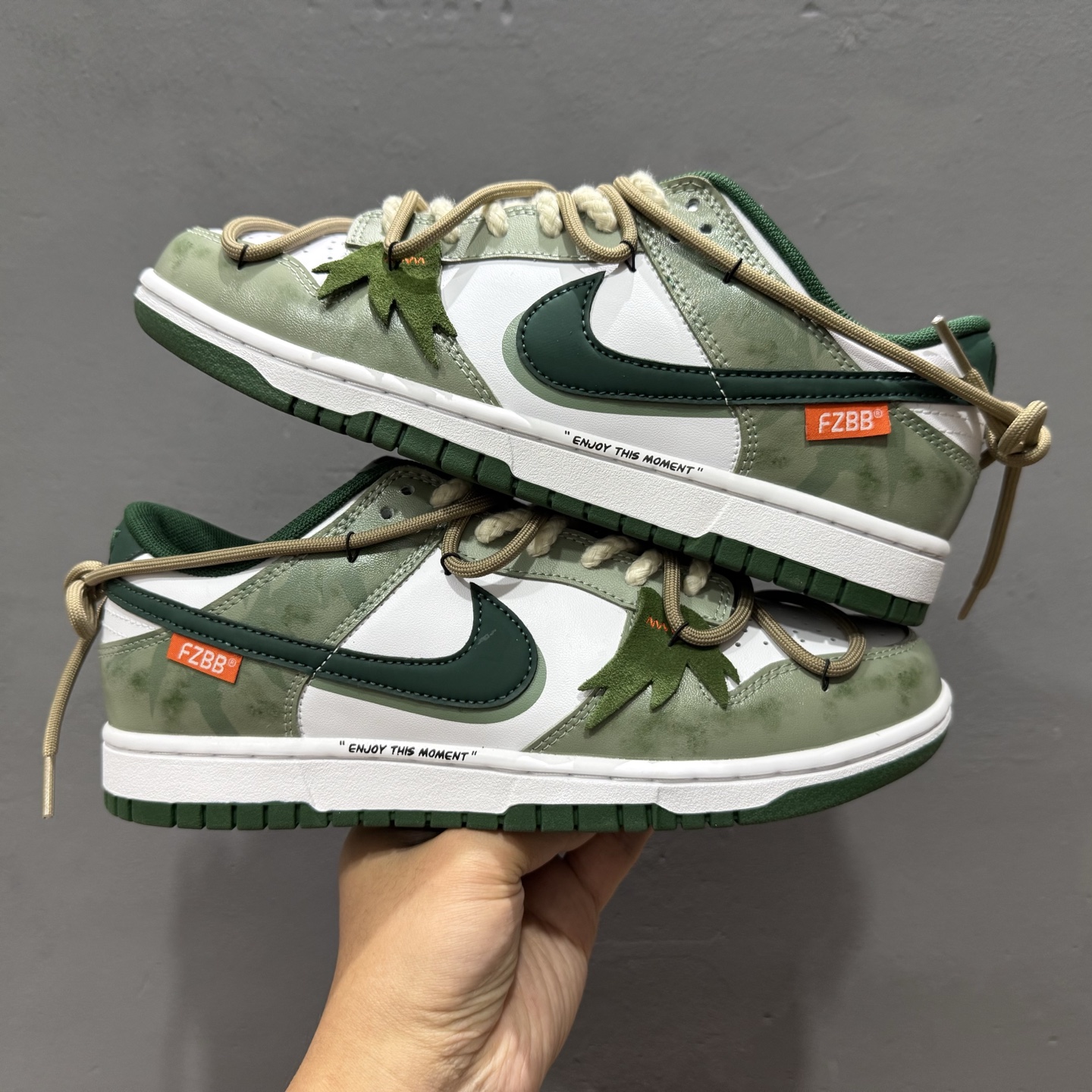 Nike Dunk Low 青竹林 绿白 此款设计灵感源于蝴蝶青竹林 DD1391-101