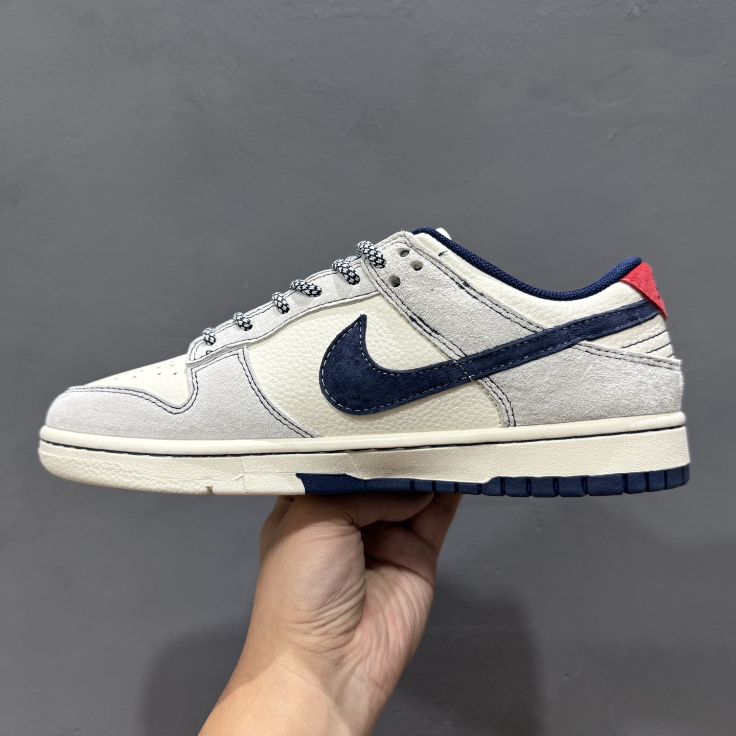 独家实拍Nike SB Dunk Low 斯图西系列 贴布藏蓝勾 周年高端定制 低帮休闲板鞋 YX5066-297