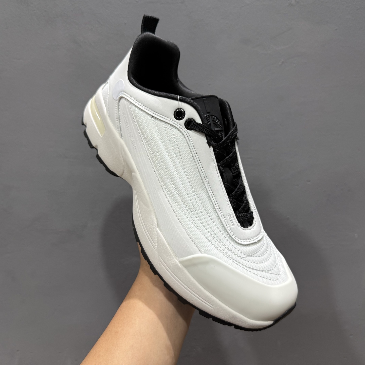Stone Island Grime Panelled 石头岛舒适时尚低帮生活休闲鞋