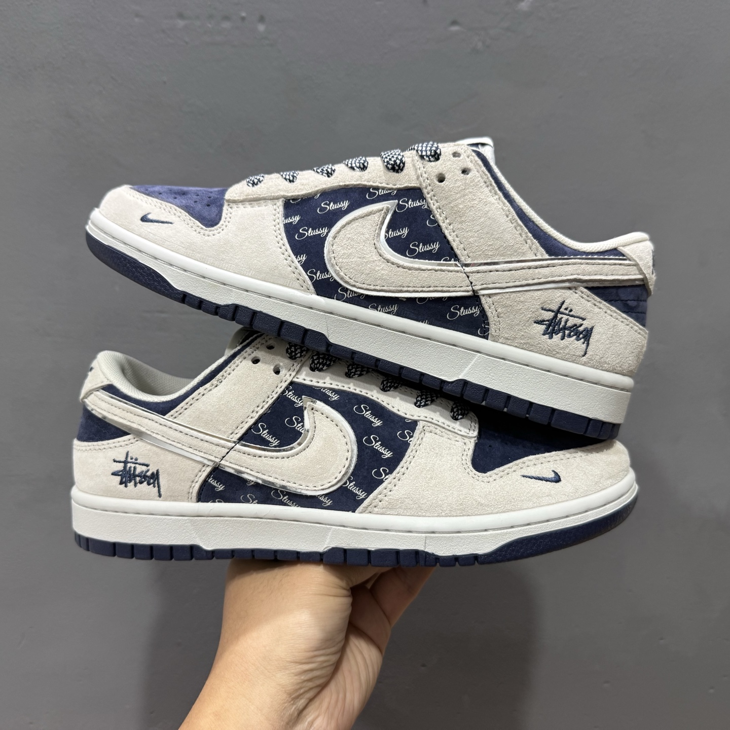 XC版 Nike SB Dunk Low x Stussy 斯图西联名-灰蓝 XX2025-528