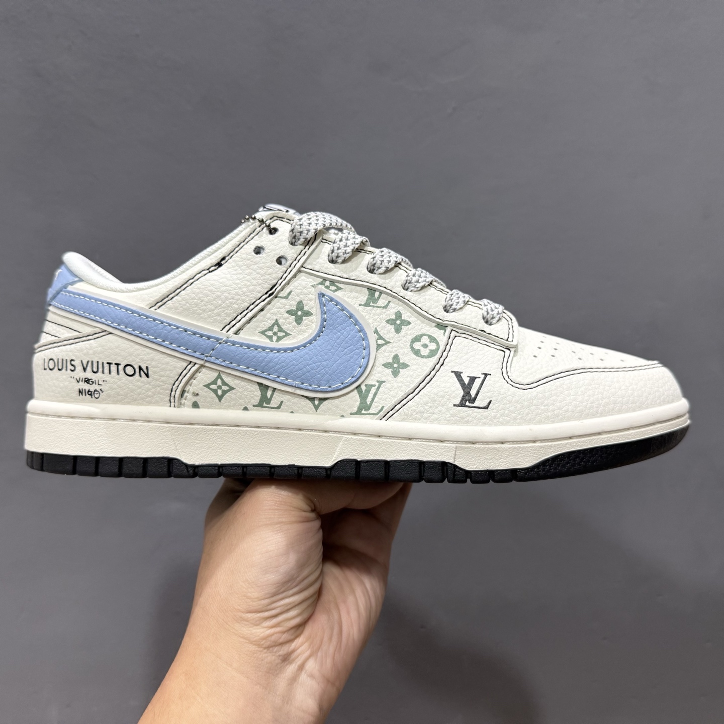 XC版 Nike SB Dunk Low x Louis Vuitton 白蓝 XX3168-143