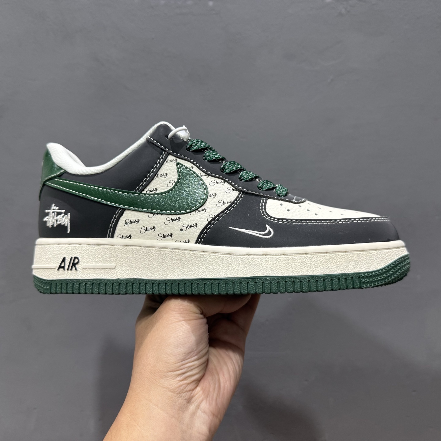 Nike Air Force 1’07 斯图西 联名 黑白绿 XS1958-572