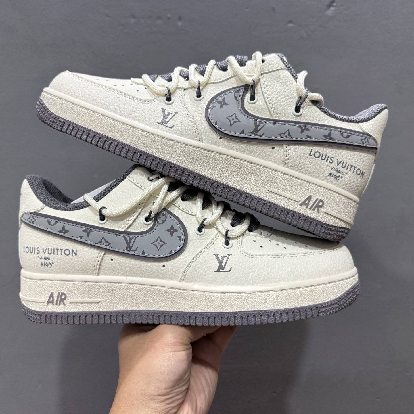 260 Nike Air Force 1'07 LV 联名 米白灰 DM6868-067