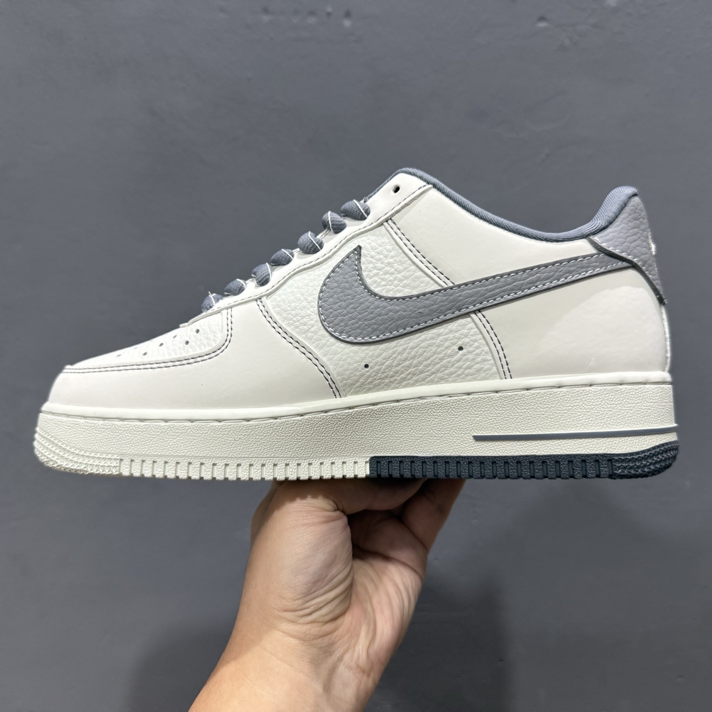 SC版 Nike Air Force 1 Low 07 白灰小钩 SC9207-534