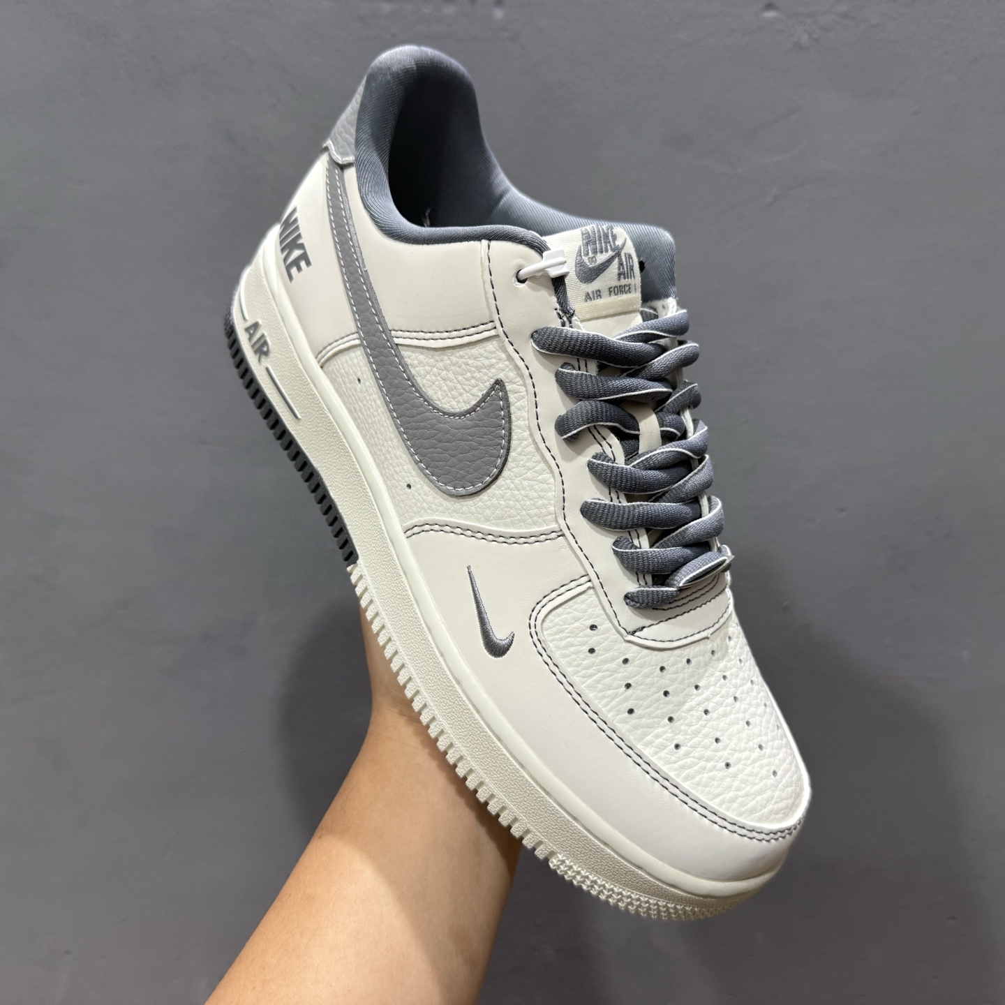 SC版 Nike Air Force 1 Low 07 白灰小钩 SC9207-534