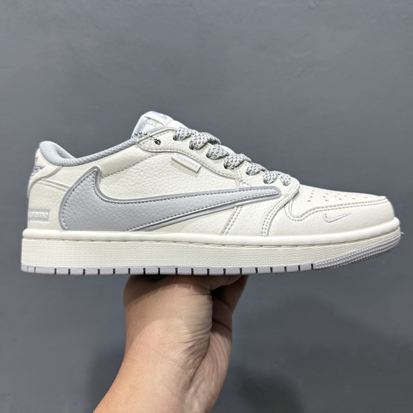定制 Air Jordan 1 Low ow SP 米白灰 DH0223-332