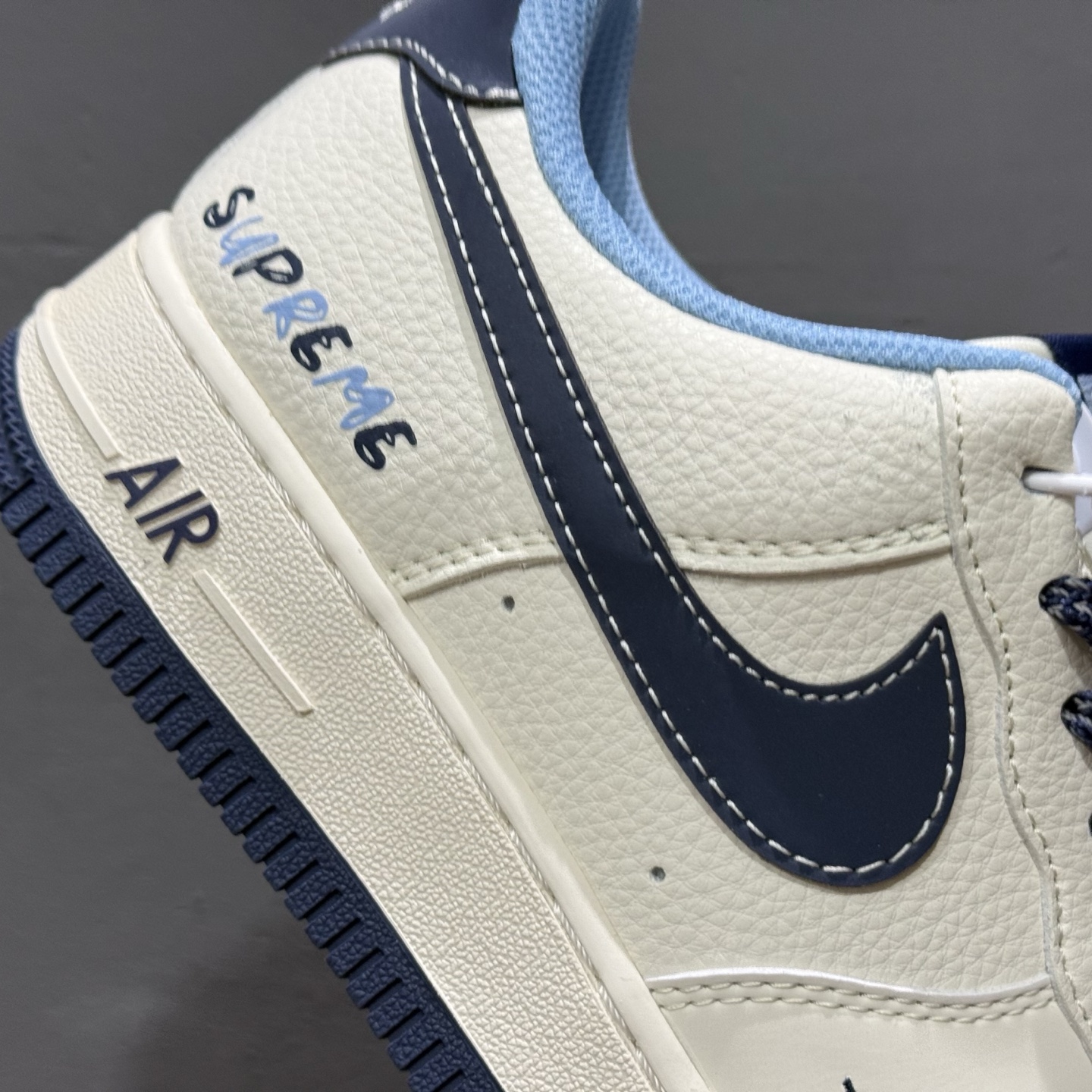 Nike Air Force 1'07 Supreme 联名 米白蓝 XS1958-565