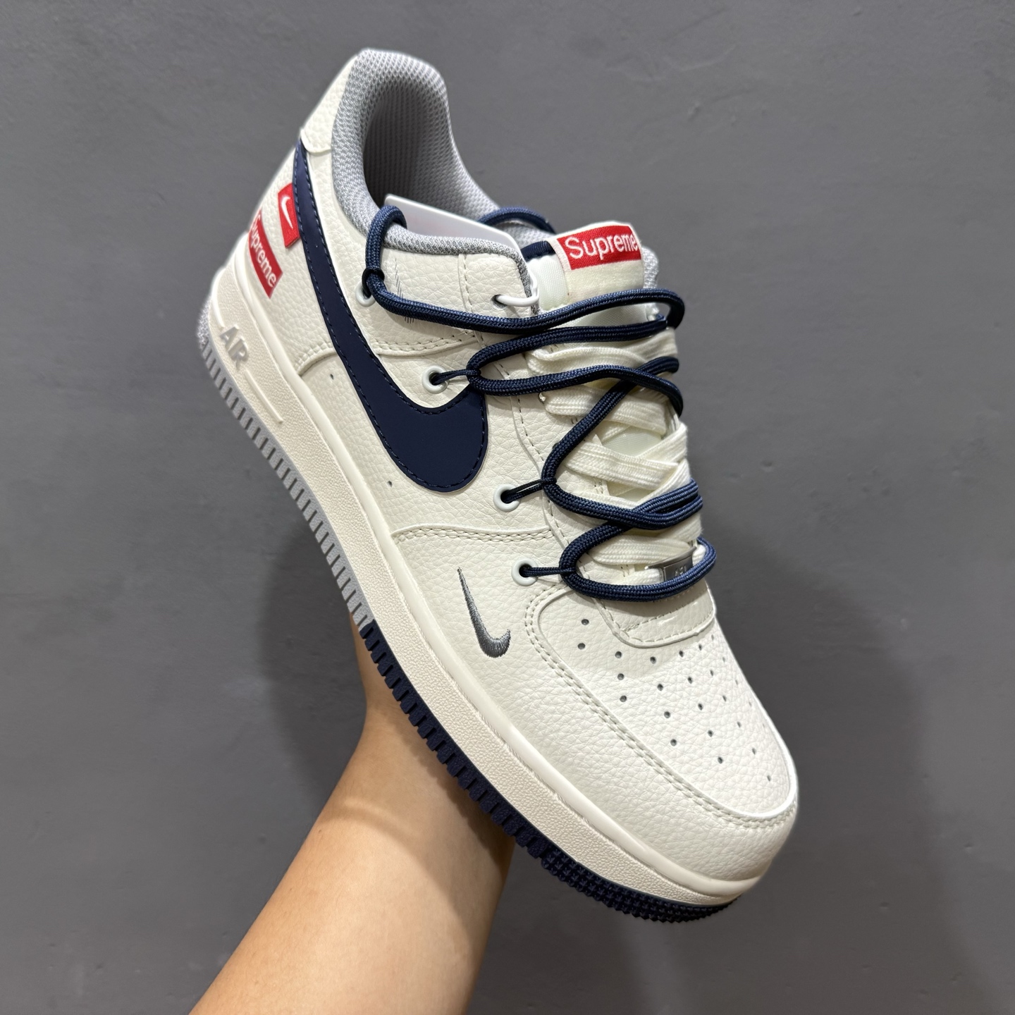 Nike Air Force 1'07 Supreme 联名 米白蓝 DM6868-068
