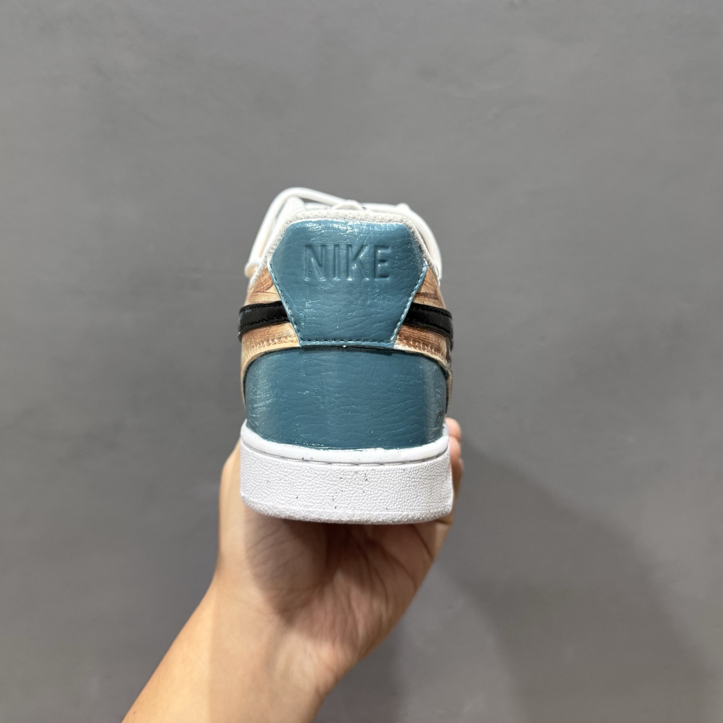 【定制球鞋】Nike Court Vision 街头涂鸦 蓝白色 DH2987-101