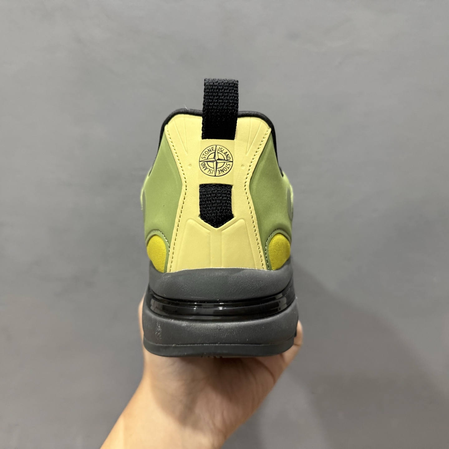 Stone Island Grime Panelled 石头岛黑褐色舒适时尚低帮生活休闲鞋