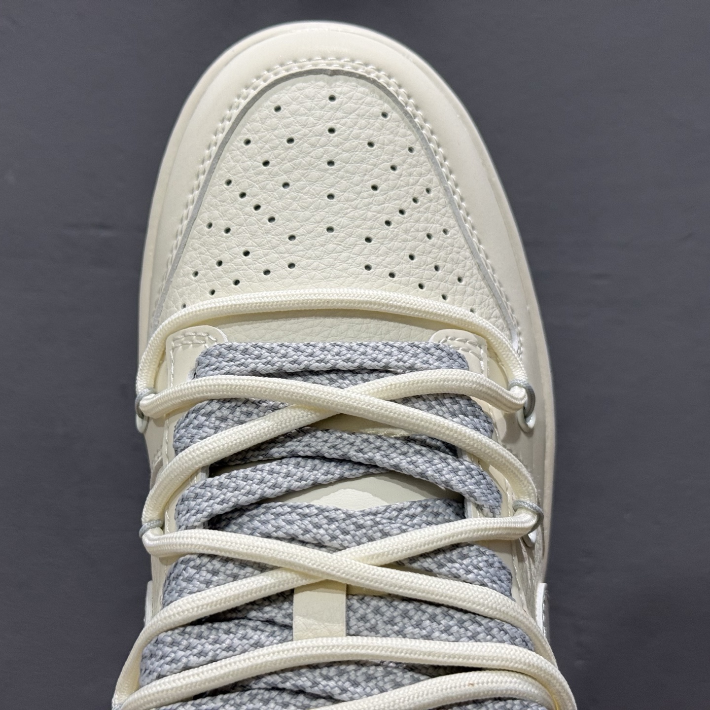 独家实拍Nike SB Dunk Low Sup系列 绑带米白灰勾 周年高端定制 低帮休闲板鞋 DM6868-091