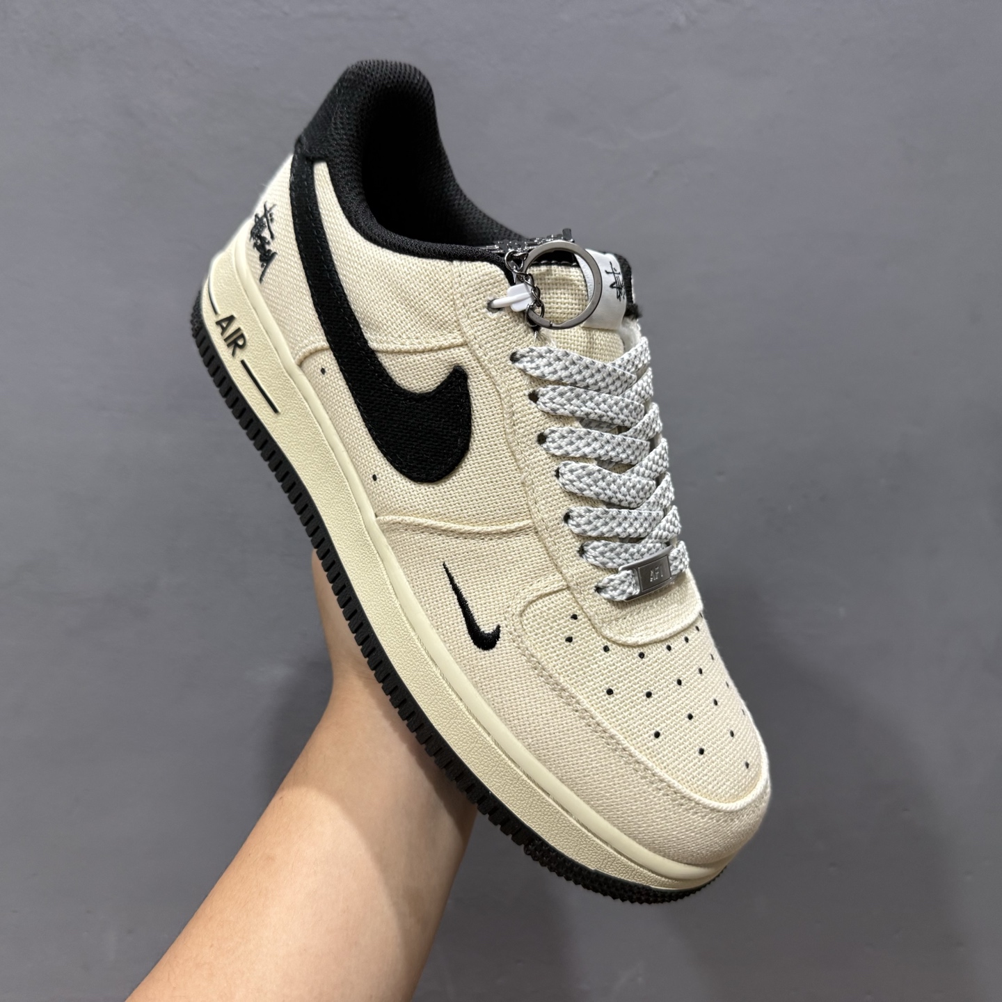 Nike Air Force 1'07 斯图西 联名 米白黑 XX3168-153