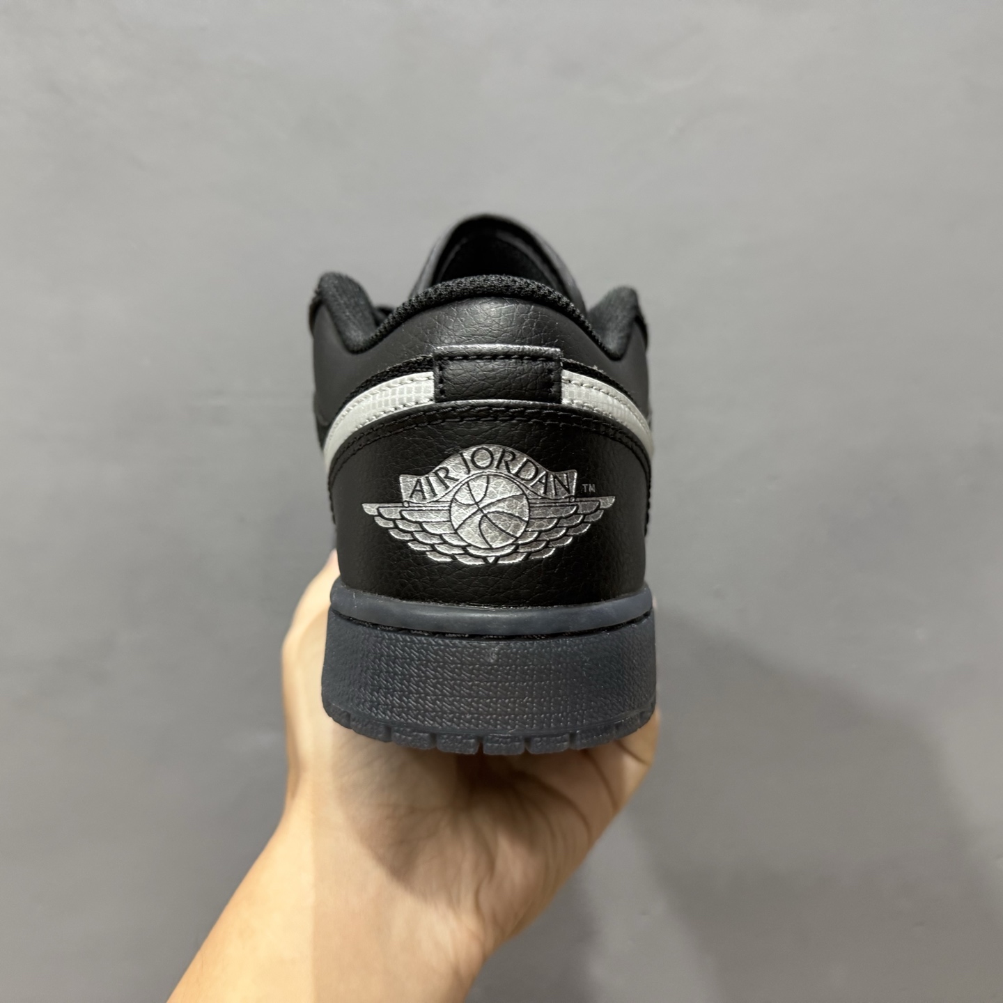 纯原 Air Jordan 1 Low AJ1 乔1黑白帆皮拼接 低帮文化篮球鞋 HV5968-001