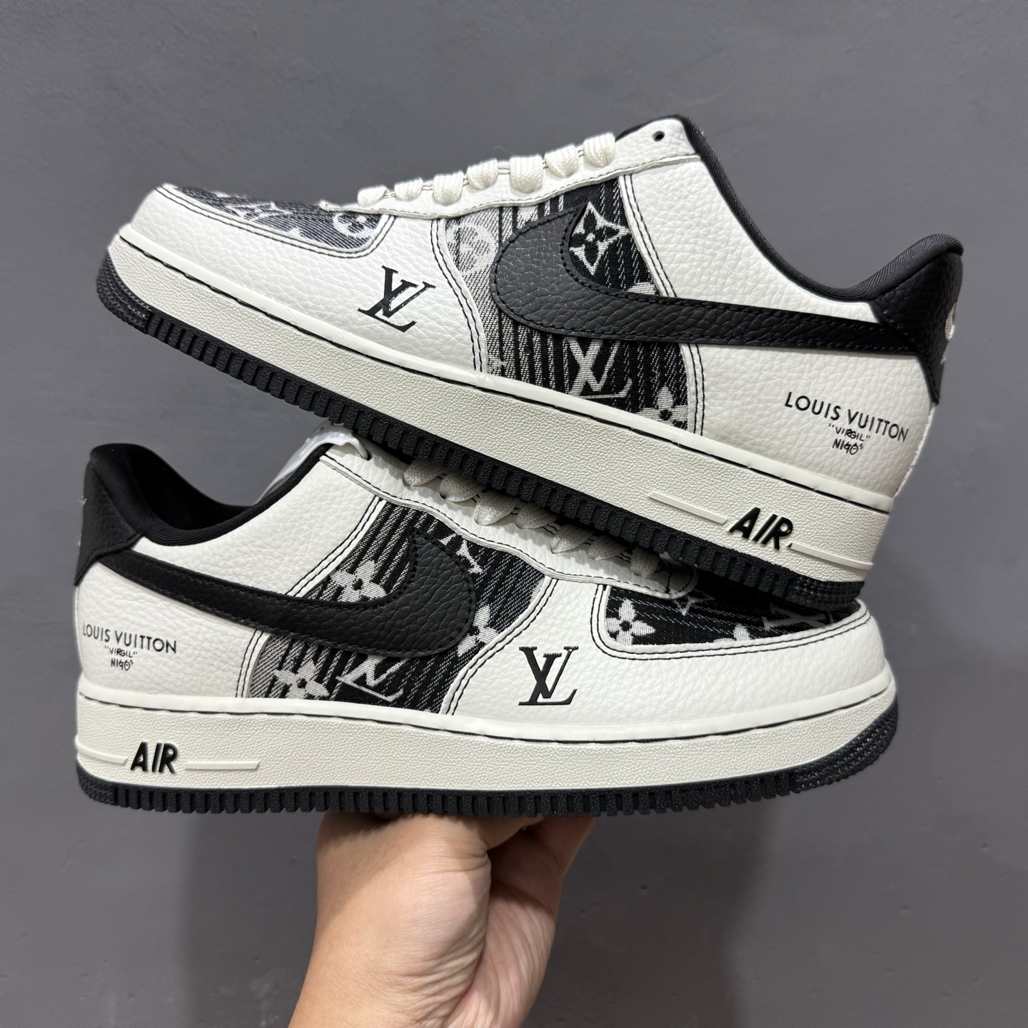 260 SC版 Nike Air Force 1 Low 07 x Louis Vuitton 白黑 BZ6808-103