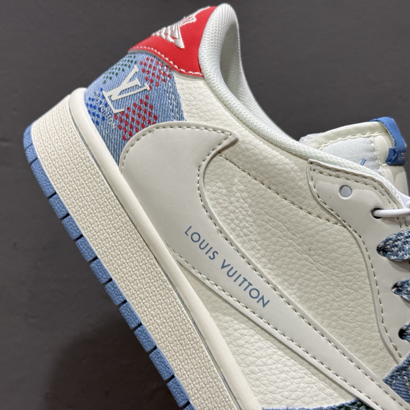 280 Travis Scott x Fragment Design x Air Jordan 1 Low OG SP AJ1 LV联名 五彩帆布 低帮文化休闲板鞋 FC1688-232