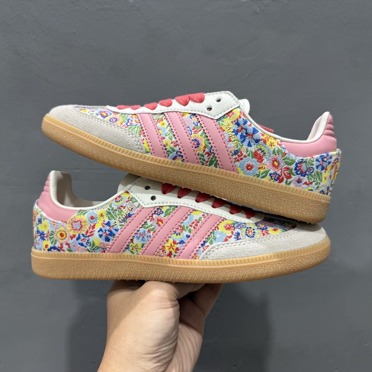 180 Adidas Originals Samba OG C 桑巴舞系列绅士德训足球风 花纹 百搭低帮休闲运动板鞋 JI0280