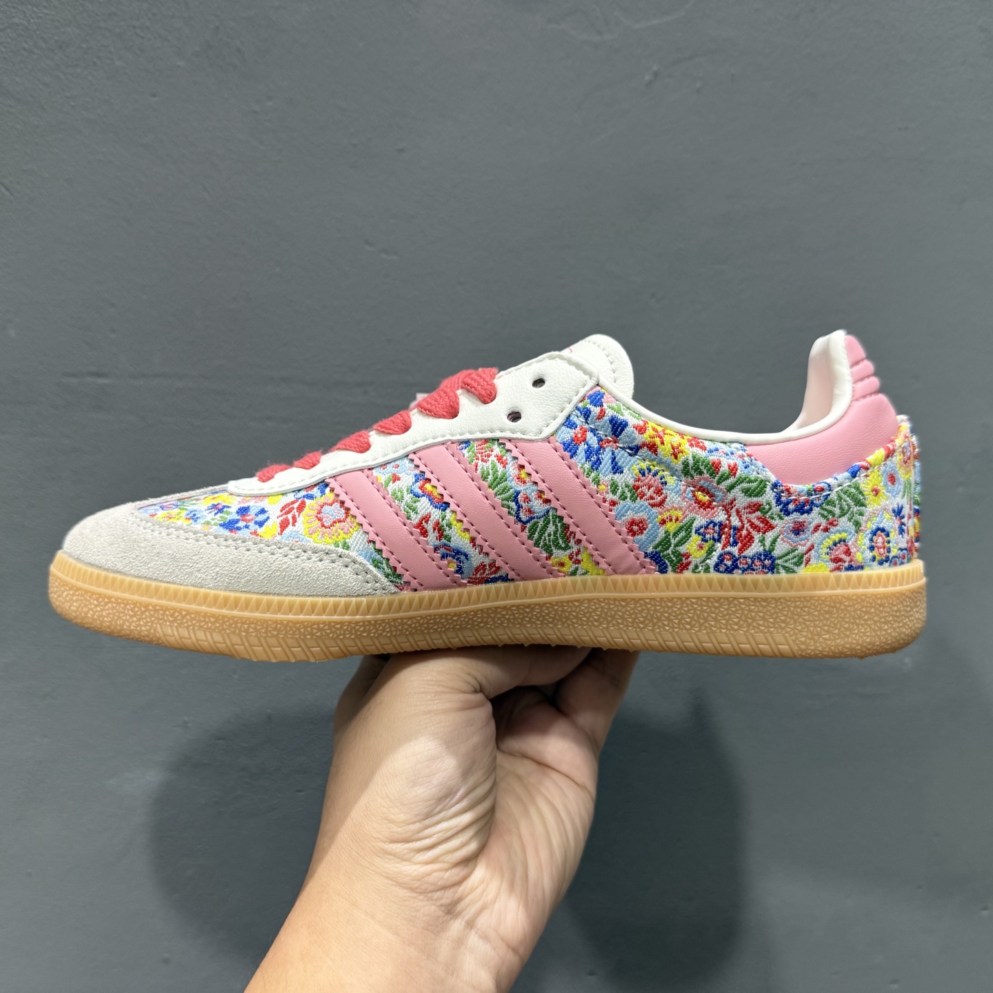 180 Adidas Originals Samba OG C 桑巴舞系列绅士德训足球风 花纹 百搭低帮休闲运动板鞋 JI0280