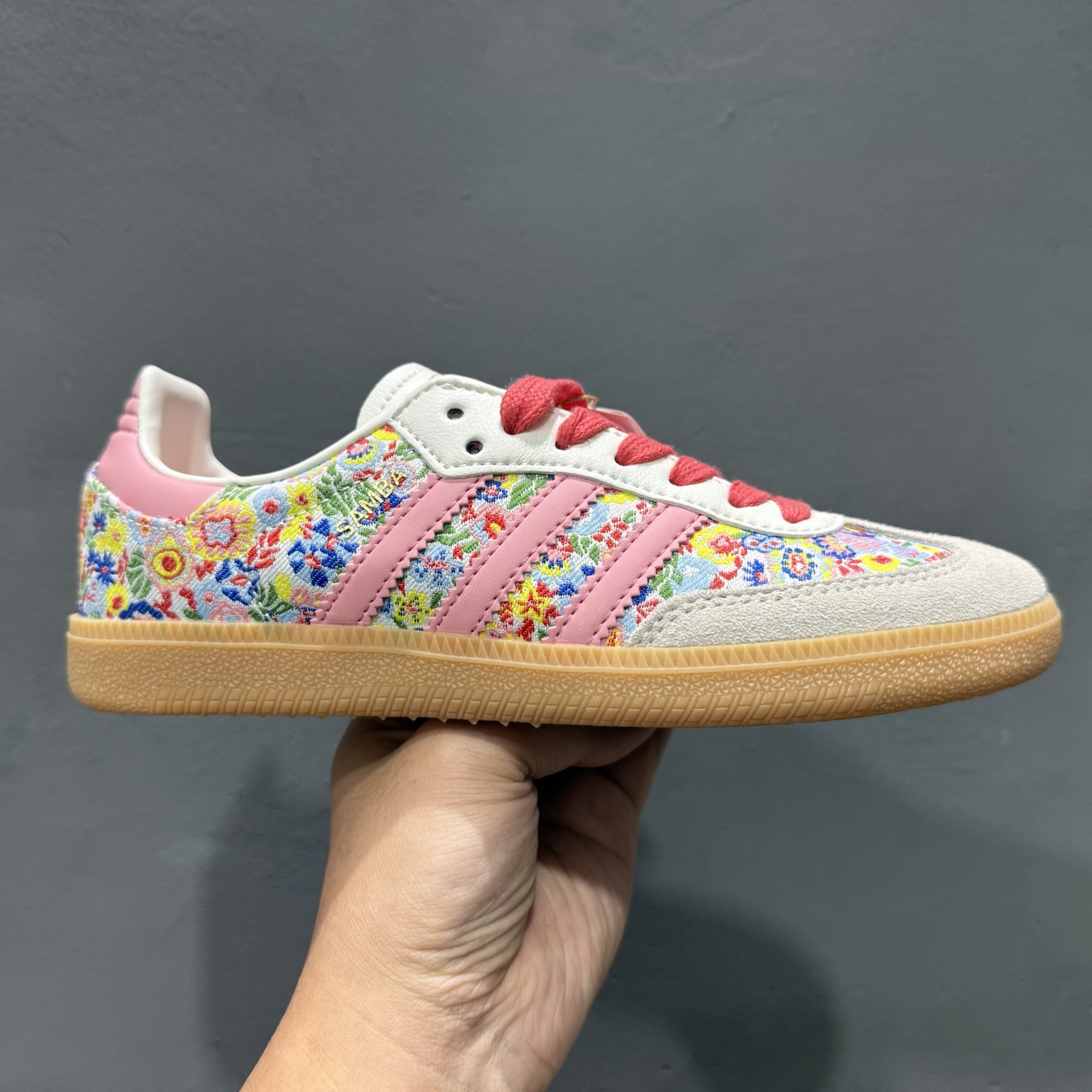 180 Adidas Originals Samba OG C 桑巴舞系列绅士德训足球风 花纹 百搭低帮休闲运动板鞋 JI0280