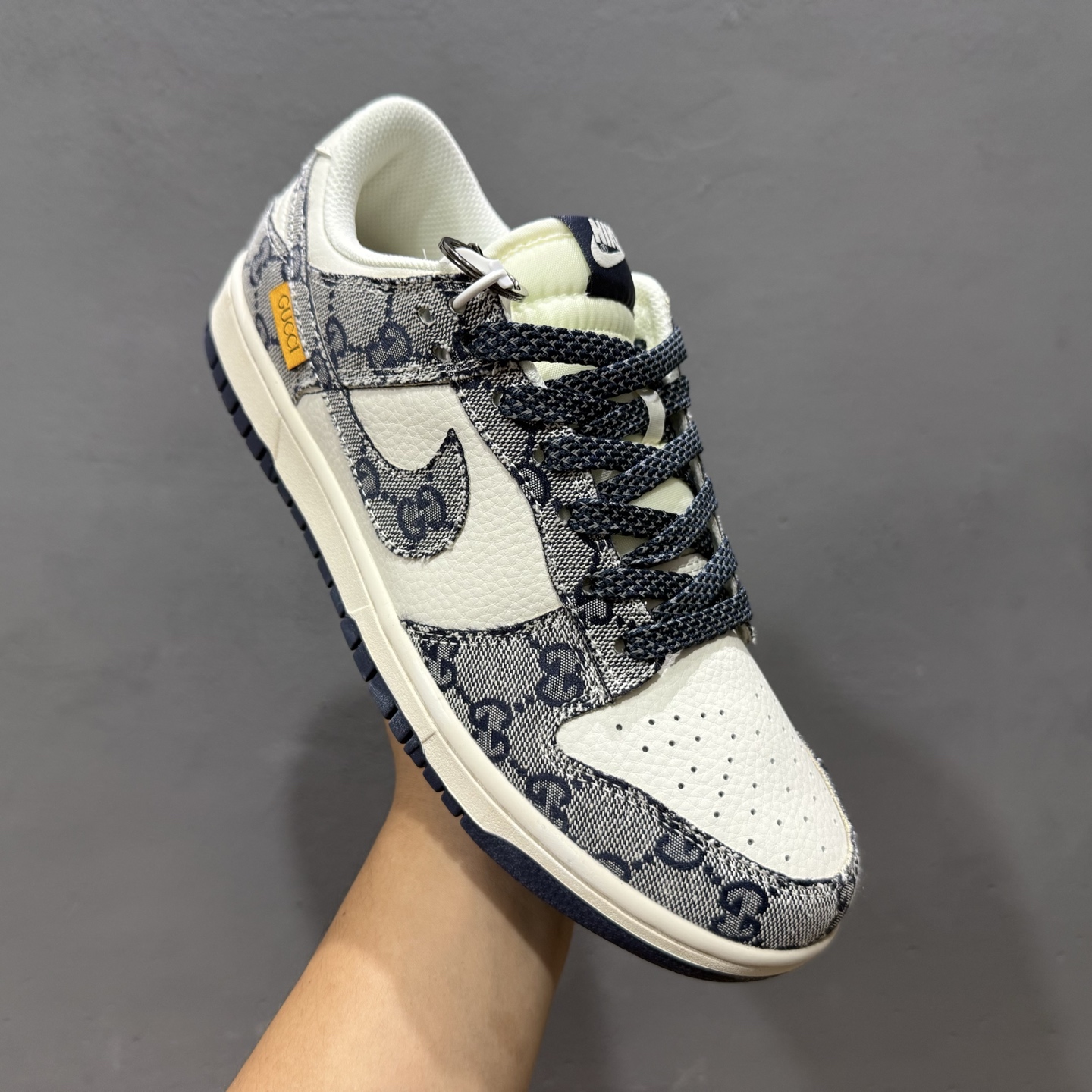 220 nike sb dunk low 古驰联名-灰花纹 高端定制 低帮休闲板鞋 BB9676-313