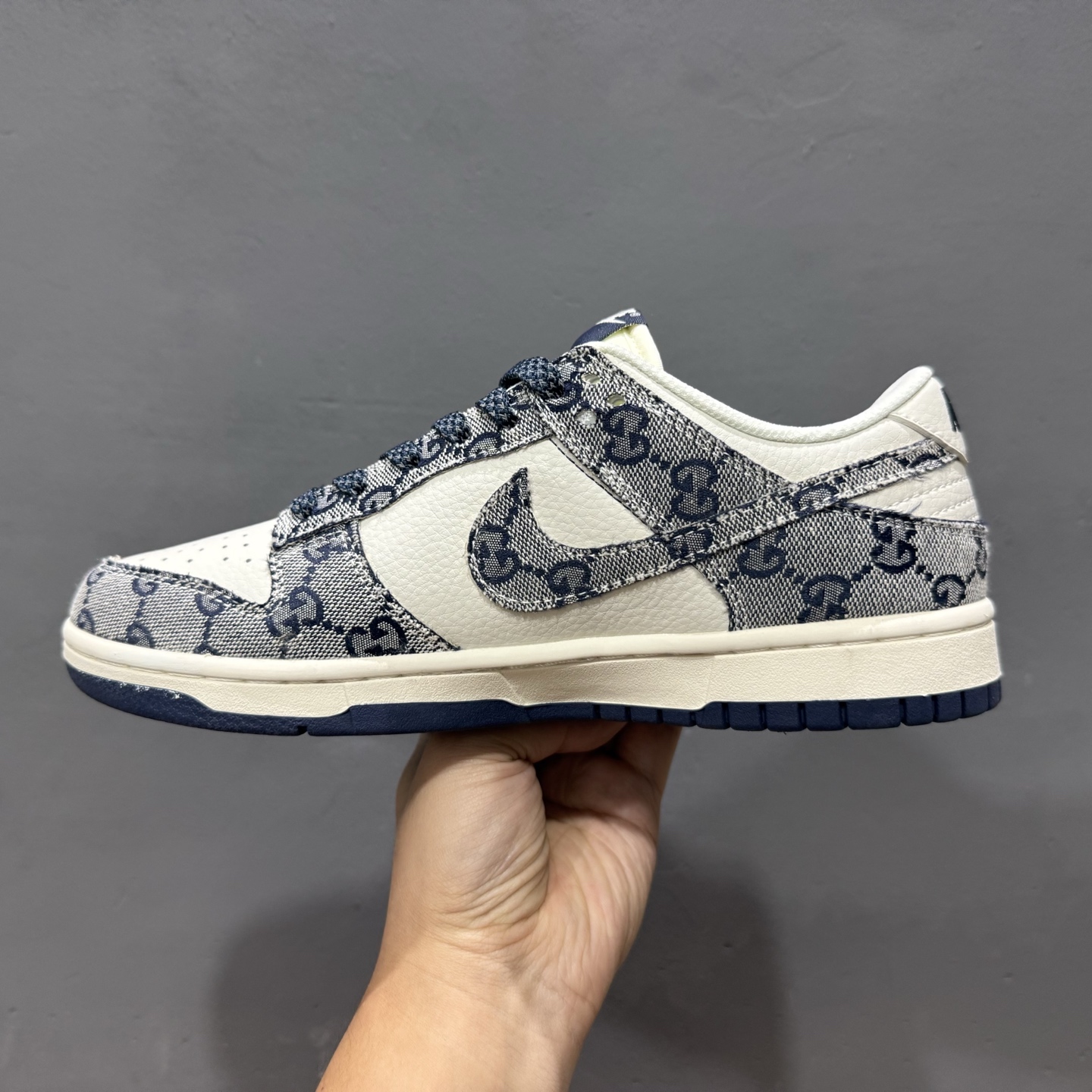 220 nike sb dunk low 古驰联名-灰花纹 高端定制 低帮休闲板鞋 BB9676-313