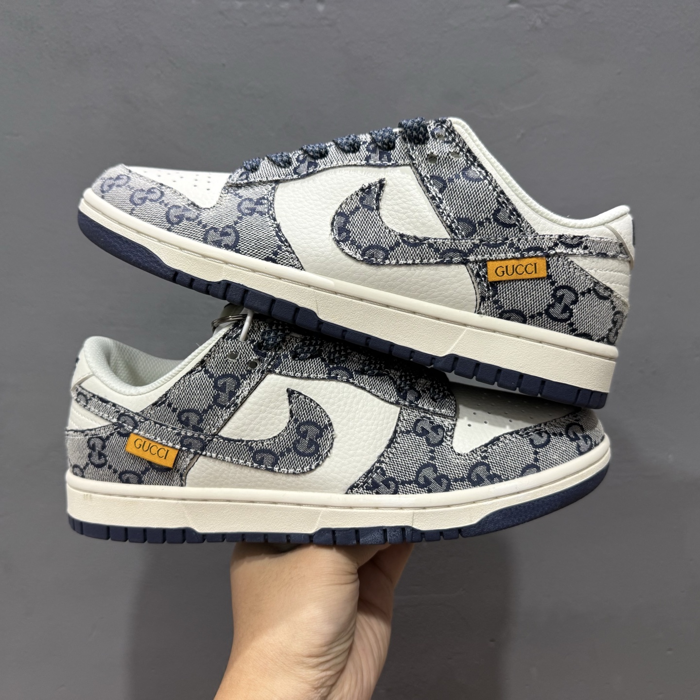 220 nike sb dunk low 古驰联名-灰花纹 高端定制 低帮休闲板鞋 BB9676-313