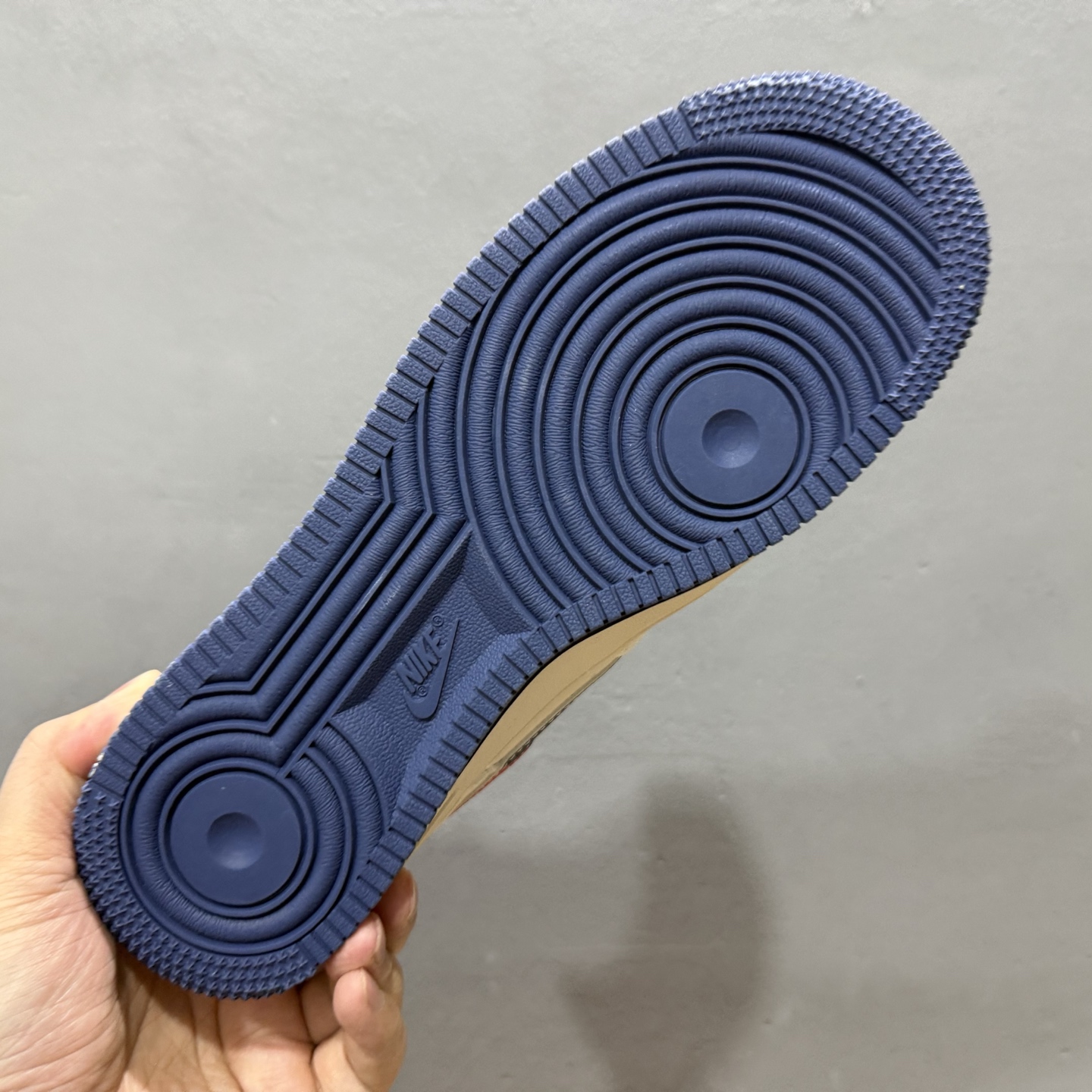 独家实拍Nike Air Force 1‘07 Low 古驰联名 蓝红双色勾 空军一号低帮休闲板鞋 JJ2508-713