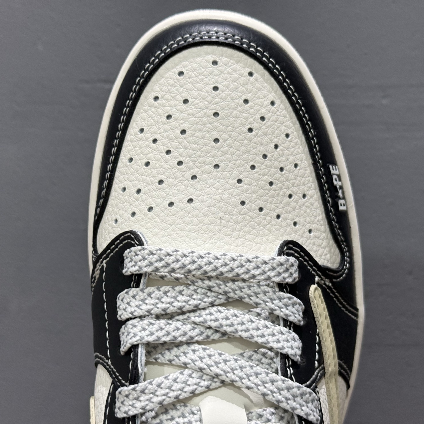 280 独家实拍Travis Scott x Fragment Design x Air Jordan 1 Low OG SP AJ1 Bape联名 白黑脚趾 低帮文化休闲板鞋 JJ2508-552