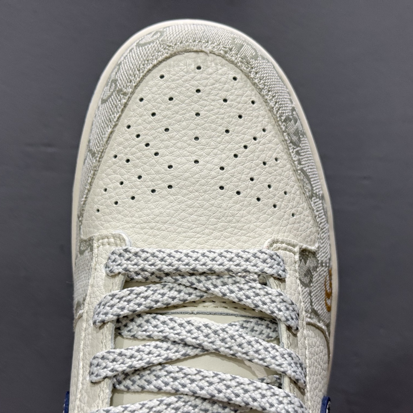280 独家实拍Nike SB Dunk Low 古驰联名 织布蓝勾 周年高端定制 低帮休闲板鞋 FC1688-225