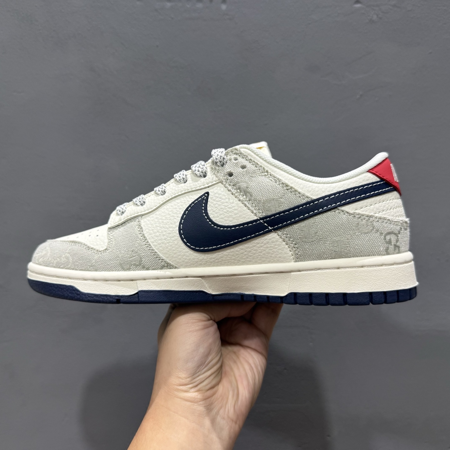 280 独家实拍Nike SB Dunk Low 古驰联名 织布蓝勾 周年高端定制 低帮休闲板鞋 FC1688-225