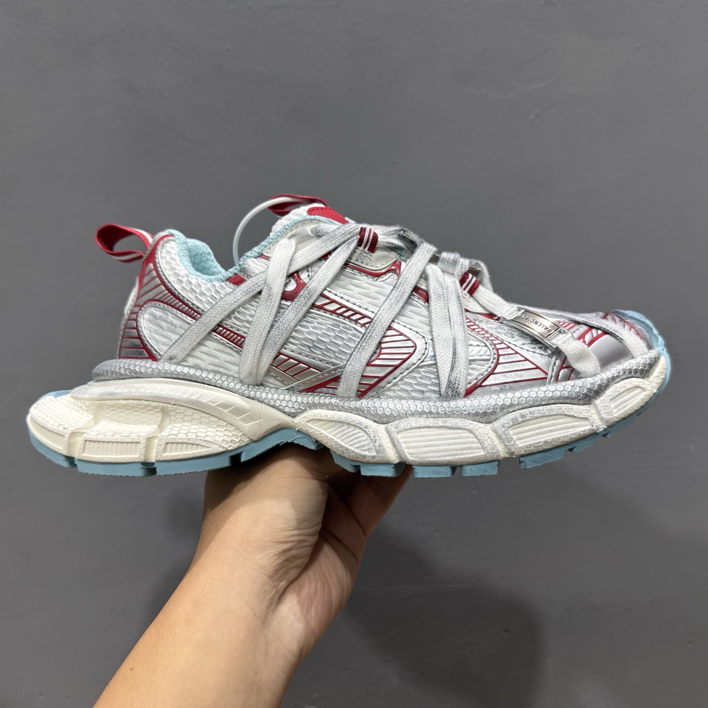 480 Balenciaga巴黎世家 3XL 绑带新款蜘蛛侠做旧老爹鞋