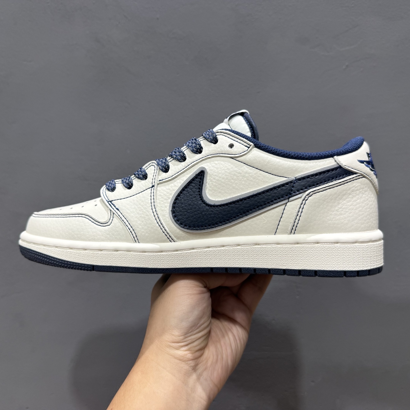 280 定制 Air Jordan 1 Low ow SP 米白蓝 DH0223-355