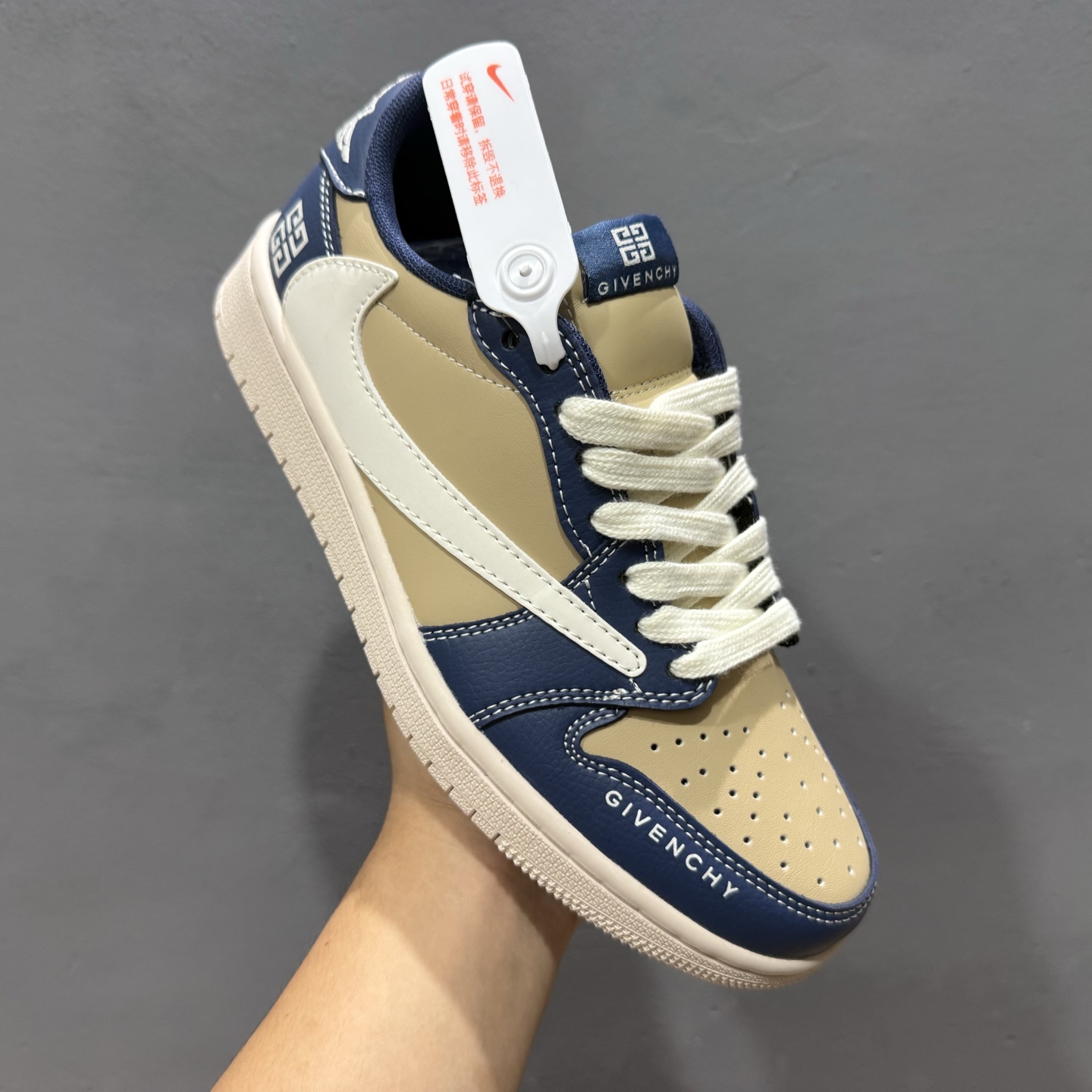 独家实拍Fragment x Travis Scott x GIVENCH Air Jordan 1 Low 三方联名倒钩 QY0568-952